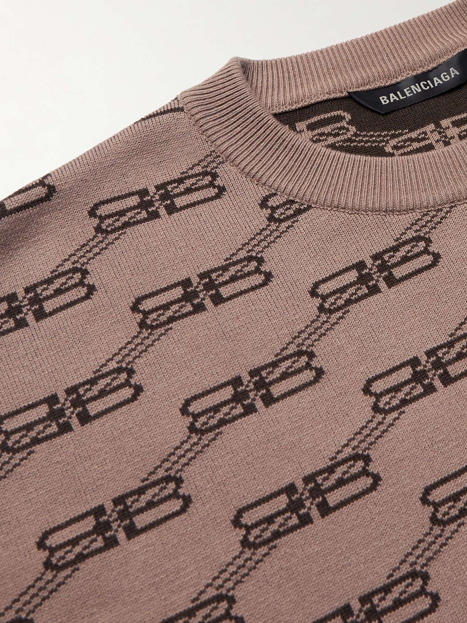 Logo-Jacquard Knitted Sweater - 5