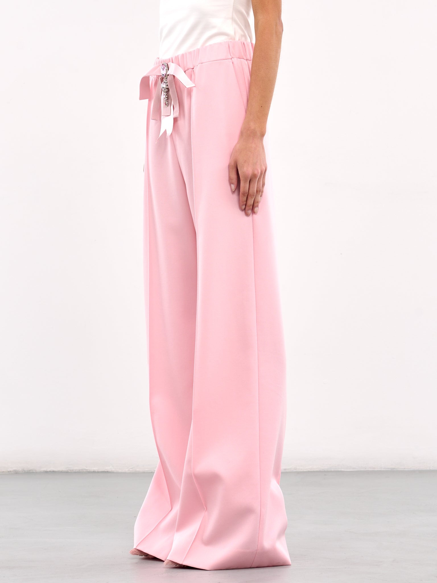 Crystal Bow Wide Leg Trousers - 2