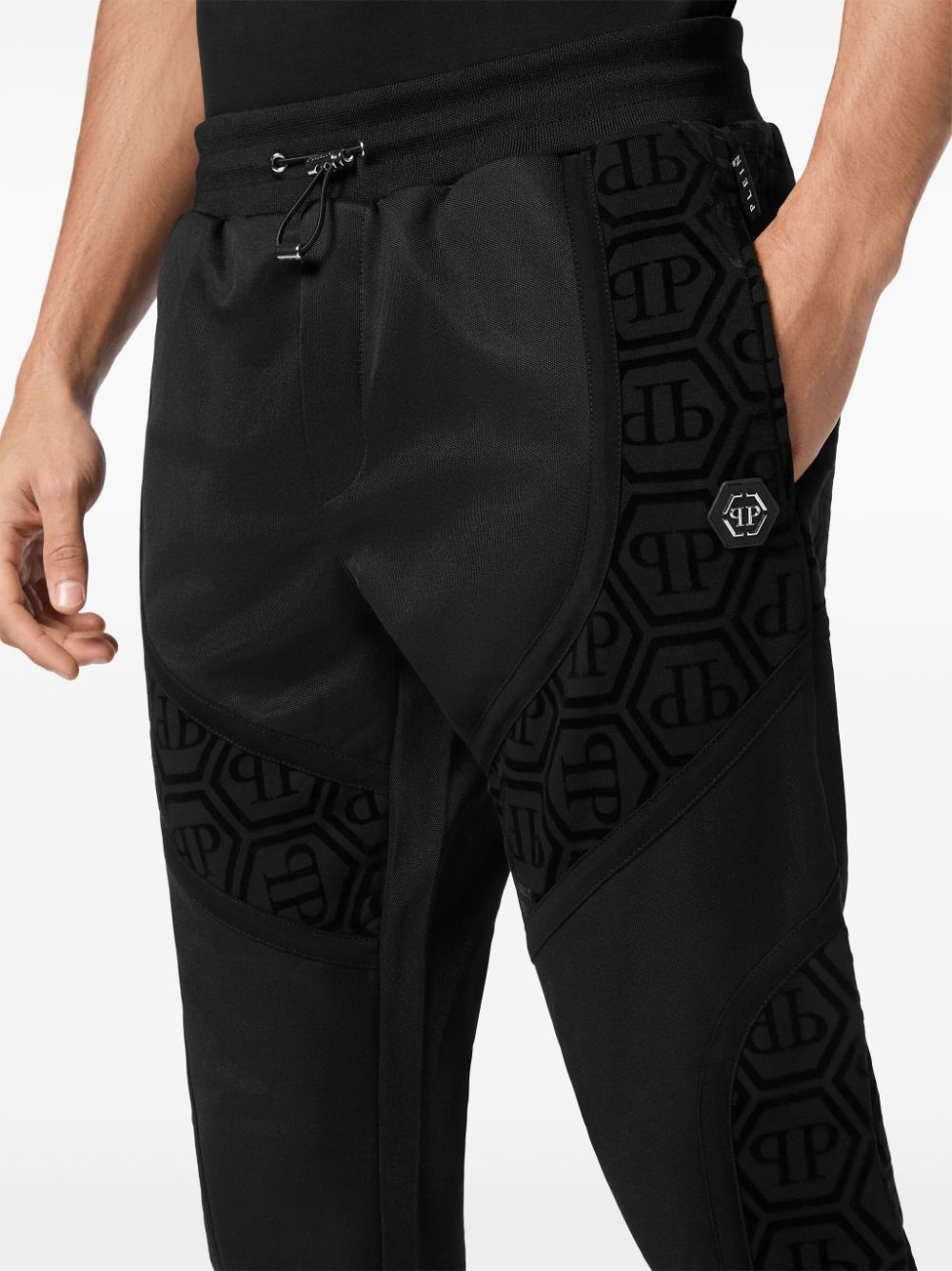 logo-patch track pants - 4