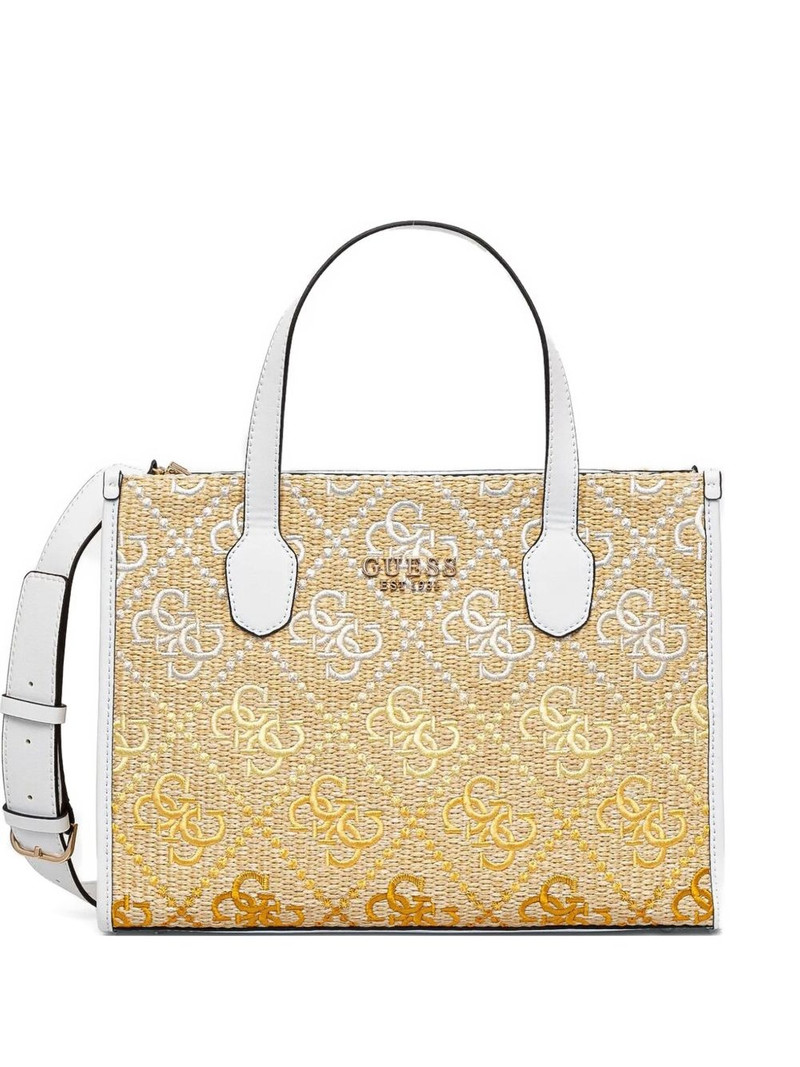 Silvana woven-logo tote bag 1