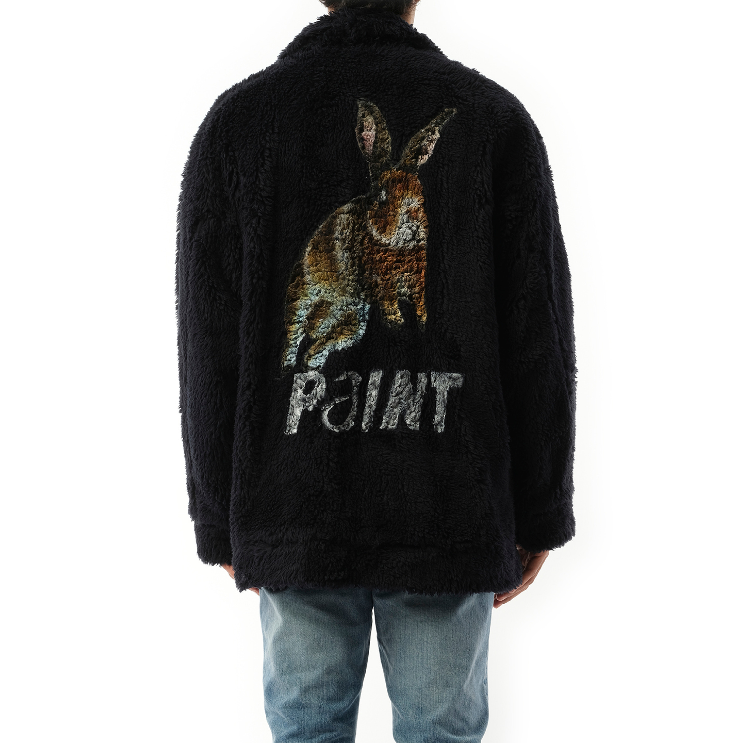 doublet Organic Cotton Hand Paint Jacket in Black | marais