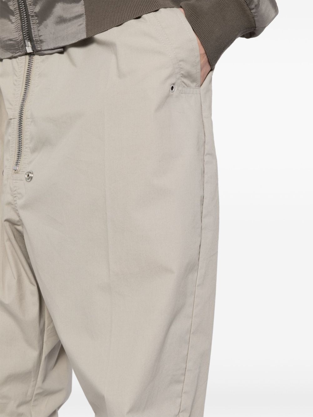 tapered drop-crotch trousers - 5