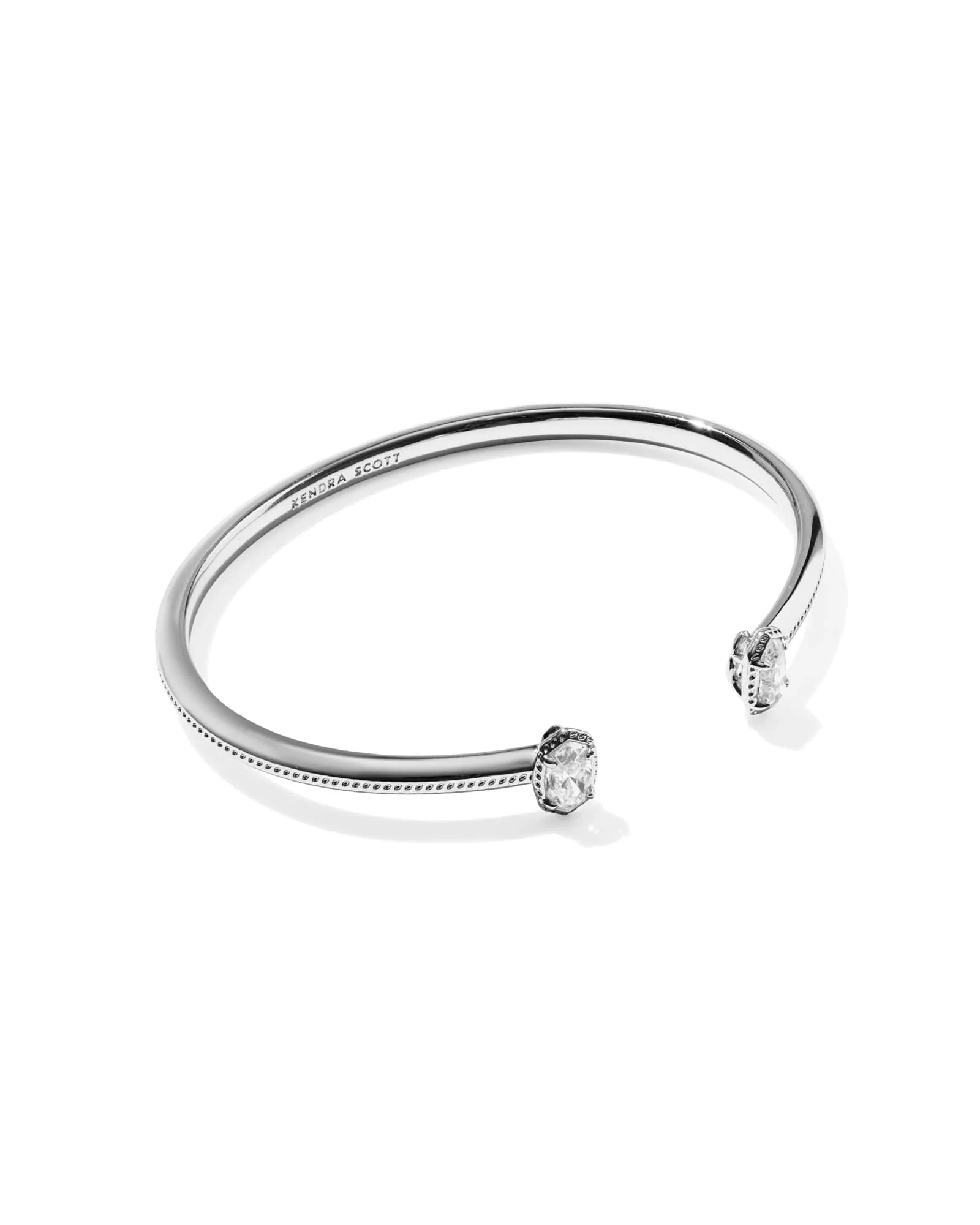 Mini Elton Luxe Silver Cuff Bracelet - 1