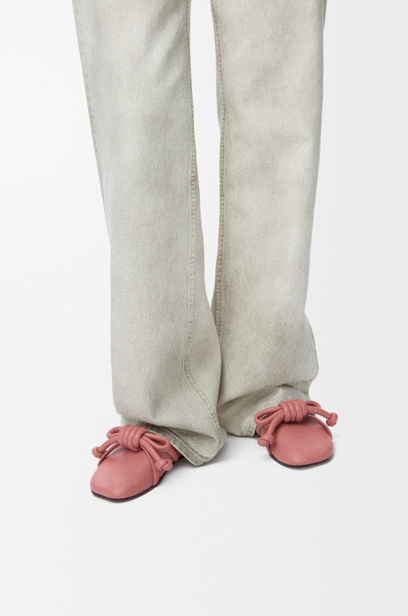 Loewe Flamenco Knot mule in lambskin outlook