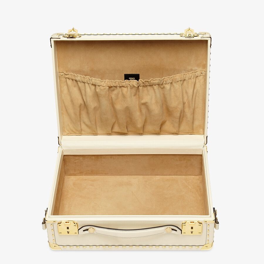 White leather suitcase - 4