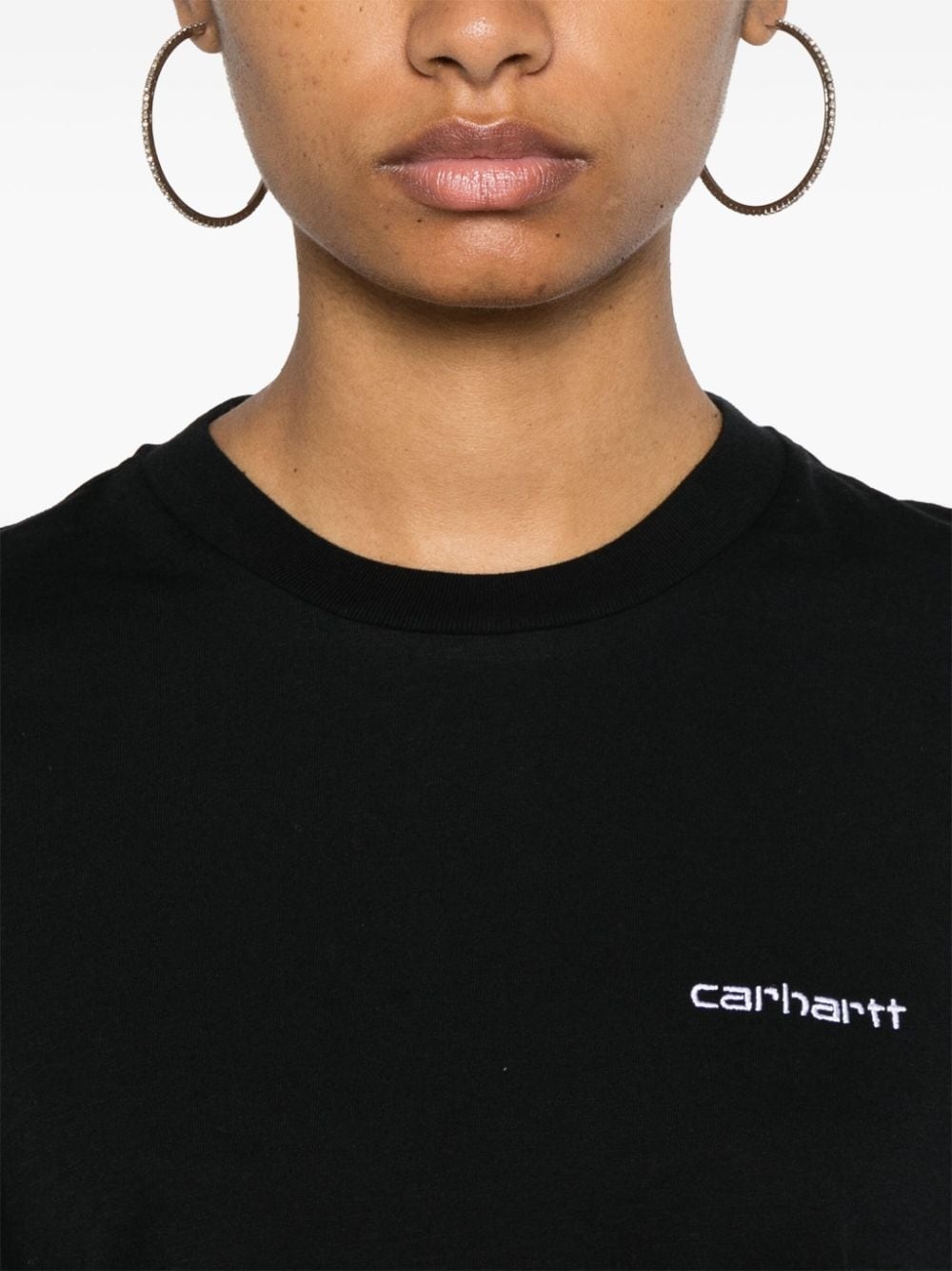 Script embroidery T-shirt - 5