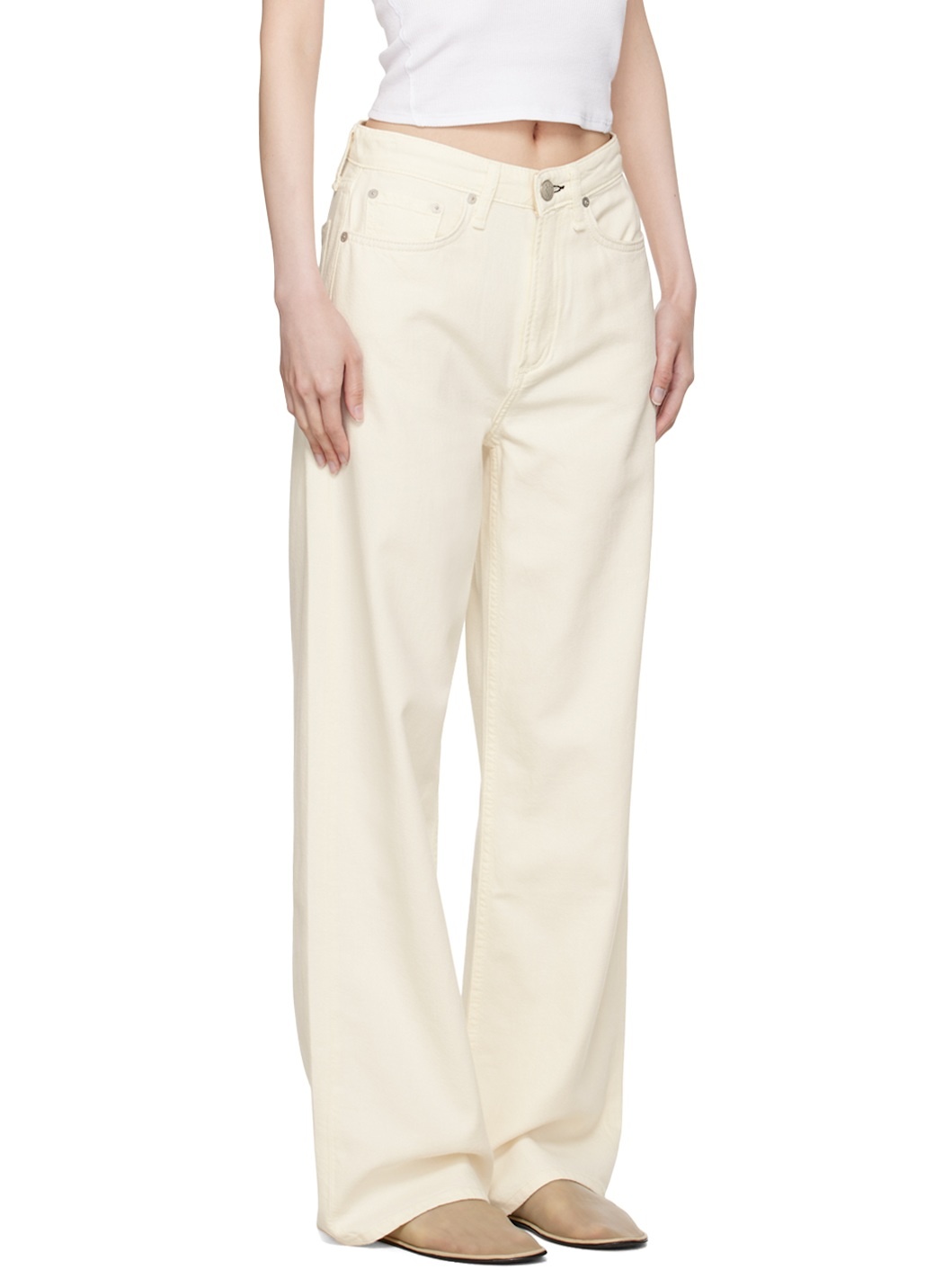 Off-White Featherweight Logan Wide-Leg Jeans - 2