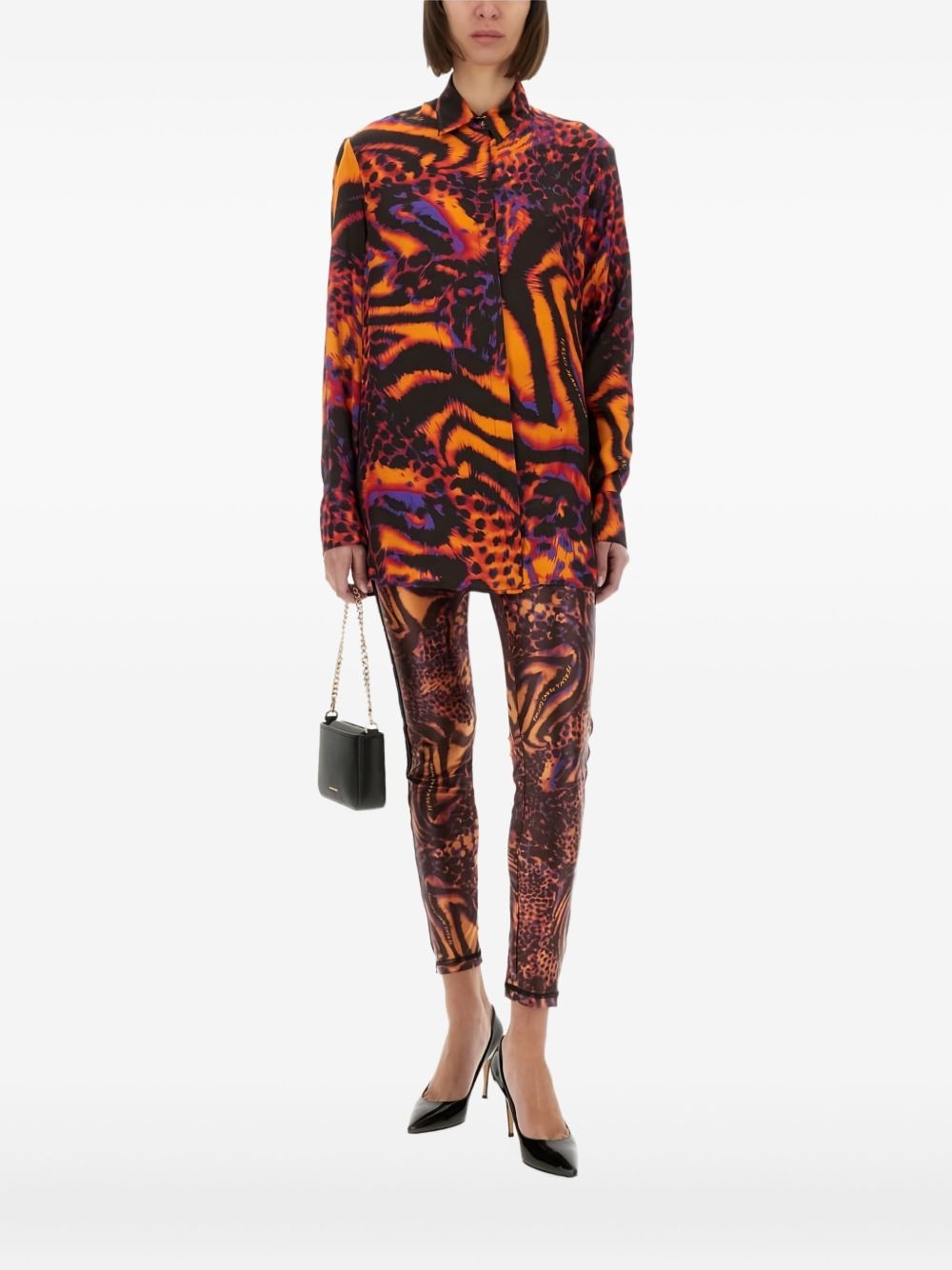 abstract animal-print shirt - 2