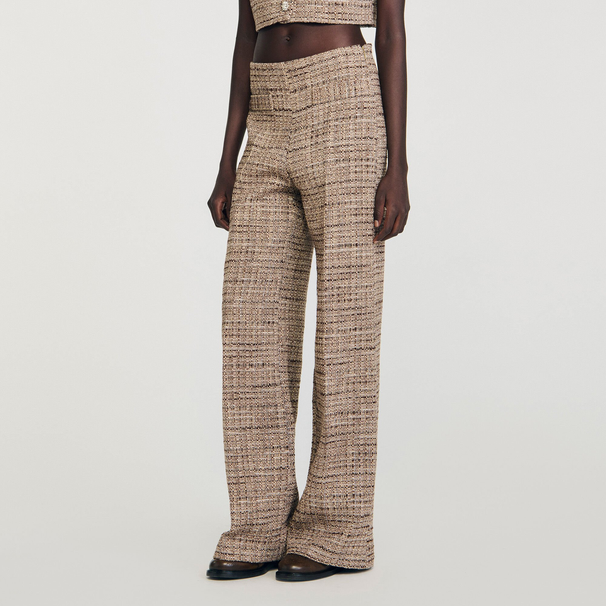 DECORATIVE TWEED TROUSERS - 4