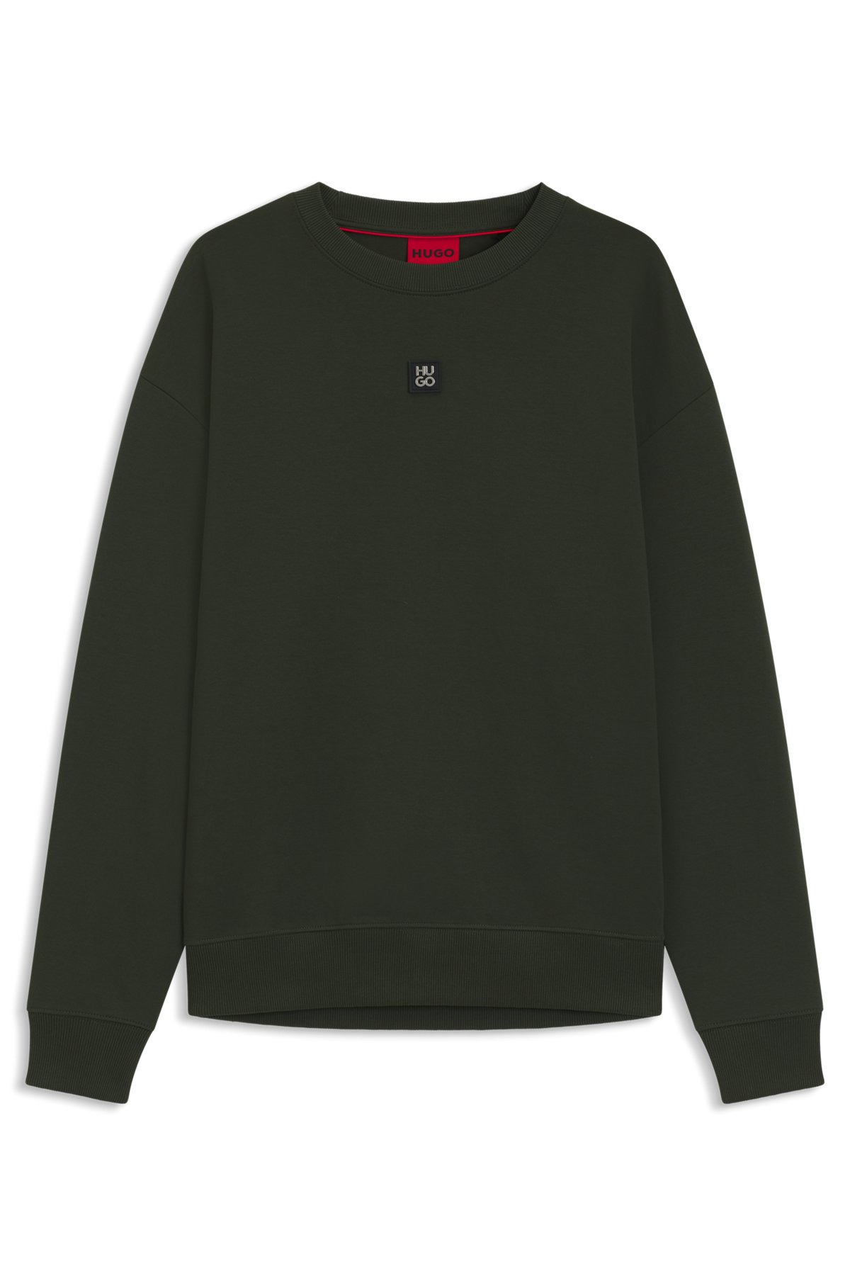 SWEATSHIRT WITH STACKED-LOGO BADGE - 1
