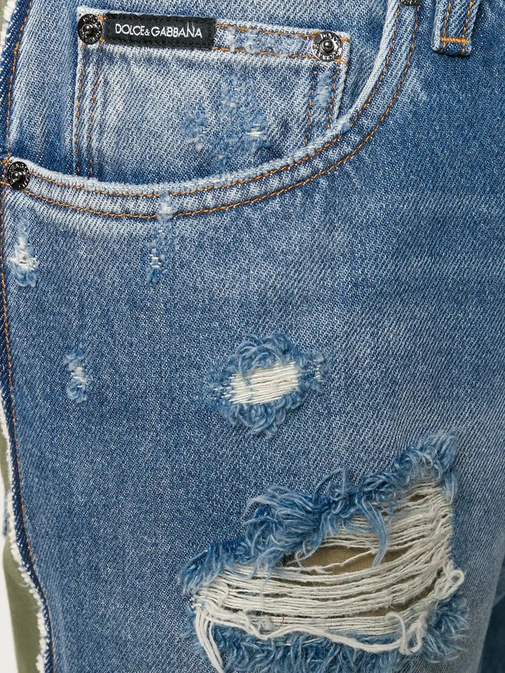 Camouflage-detail jeans - 5