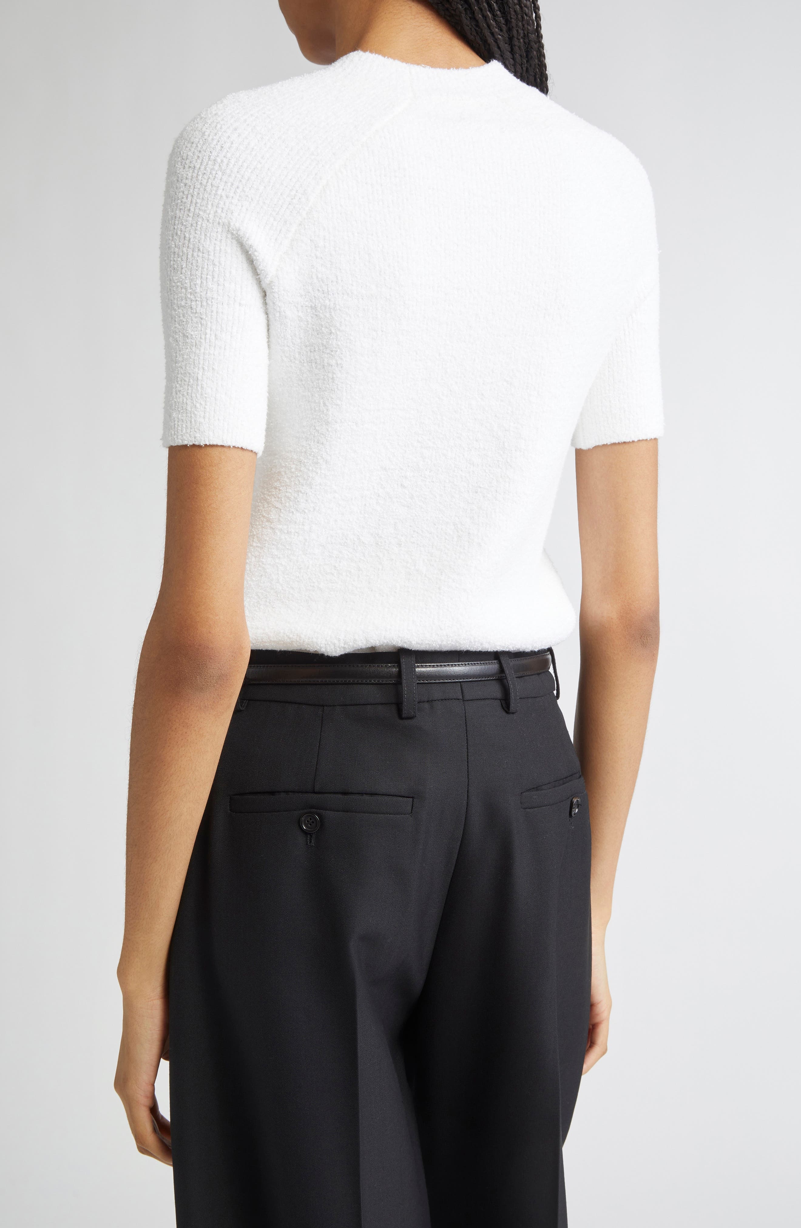 TOTEME Raglan Sleeve Sweater in White at Nordstrom - 2