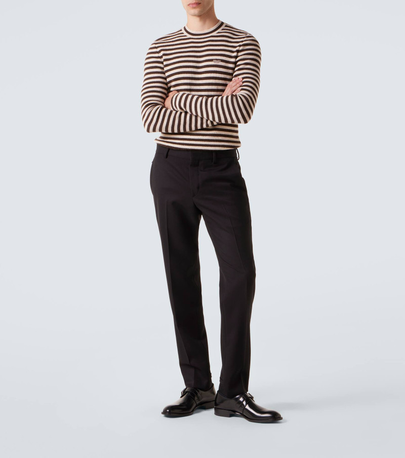 Prada Leather monk strap shoes outlook