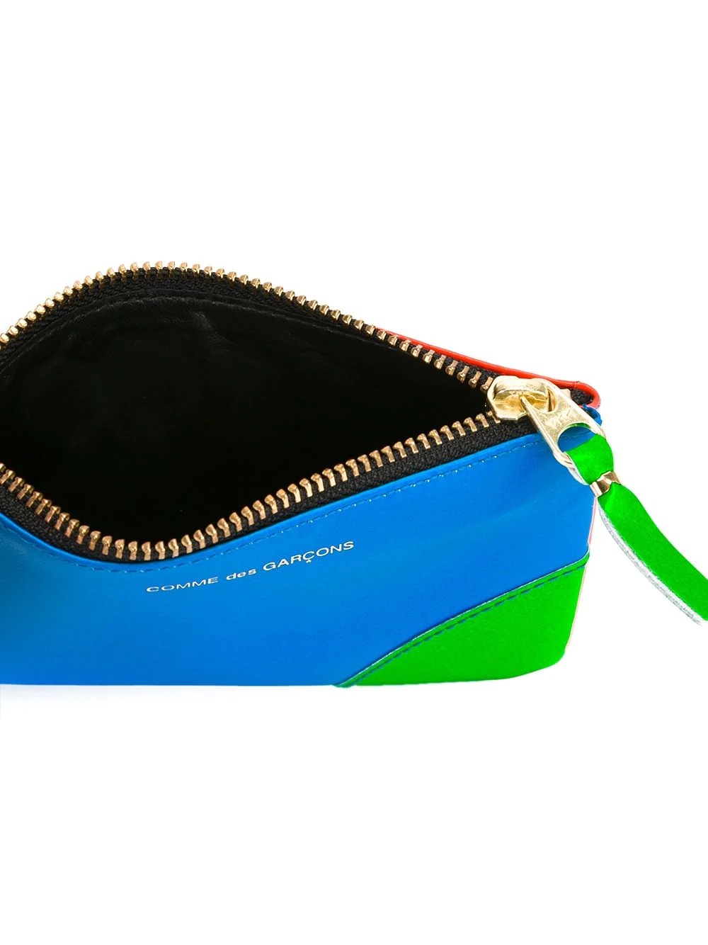 colour block zipper purse - 3