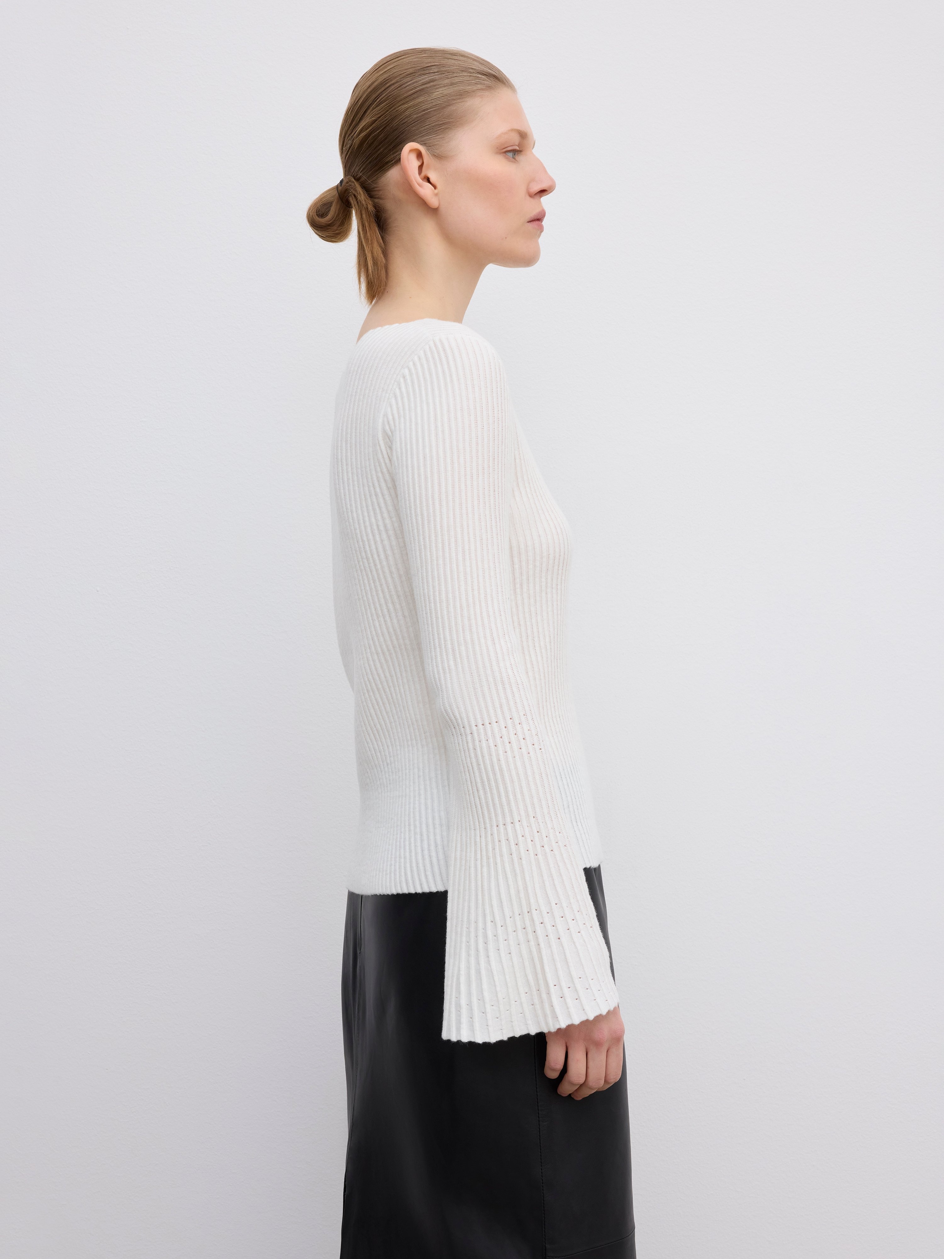 Knit bell sleeve top - 4
