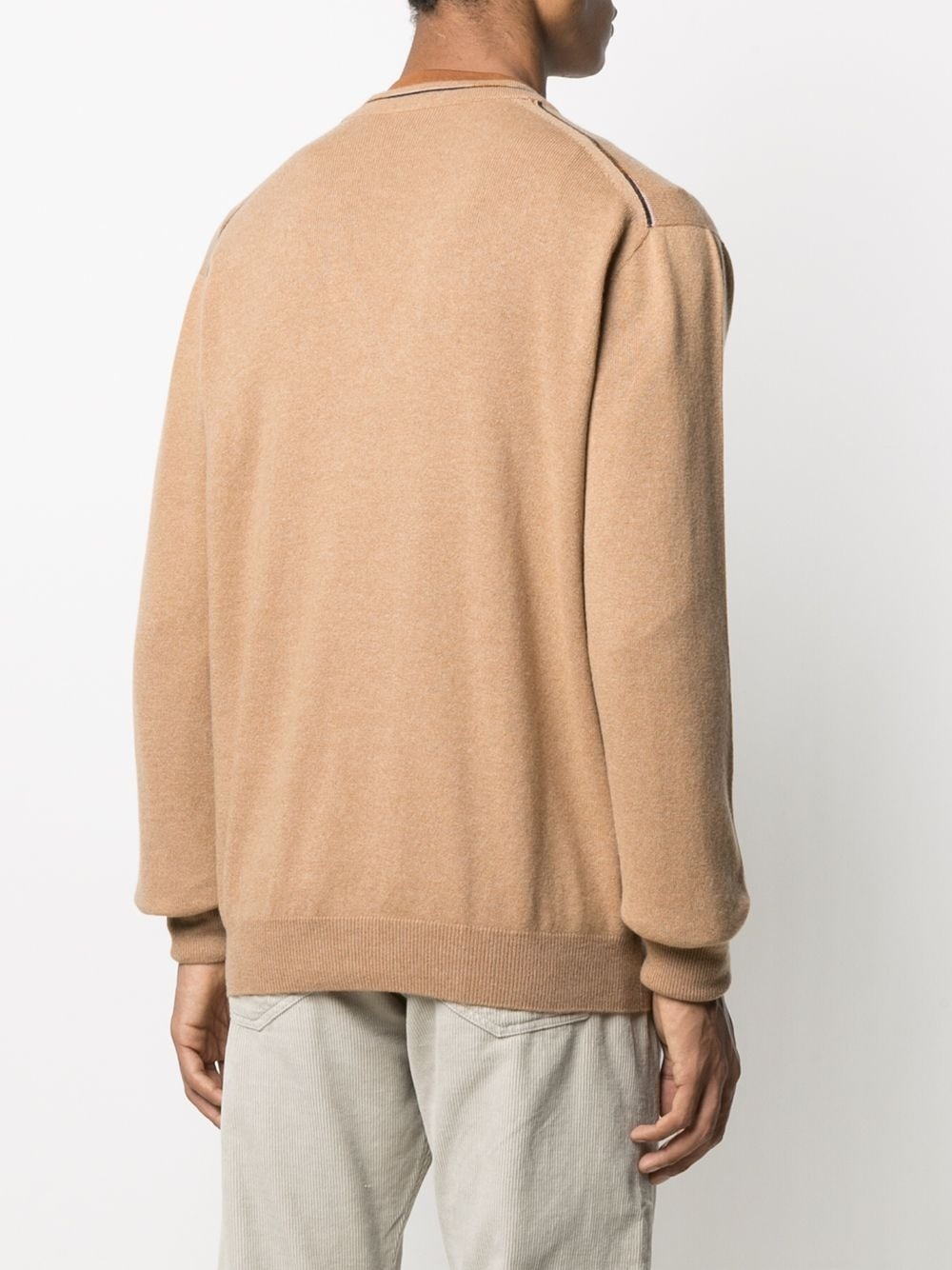 cashmere V-neck jumper - 4