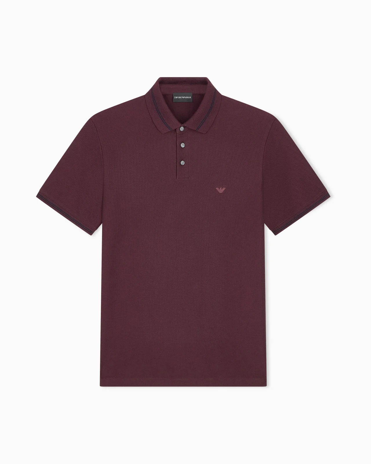 PIQUÉ POLO WITH EMBROIDERED LOGO - 1