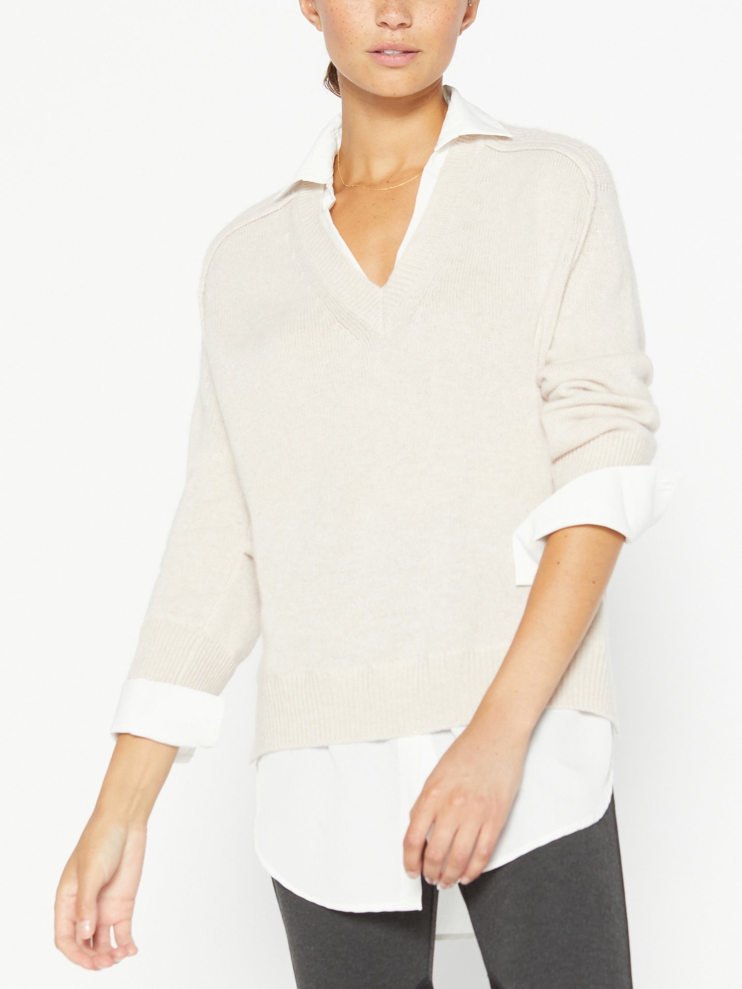 The Looker Layered V-Neck - 4
