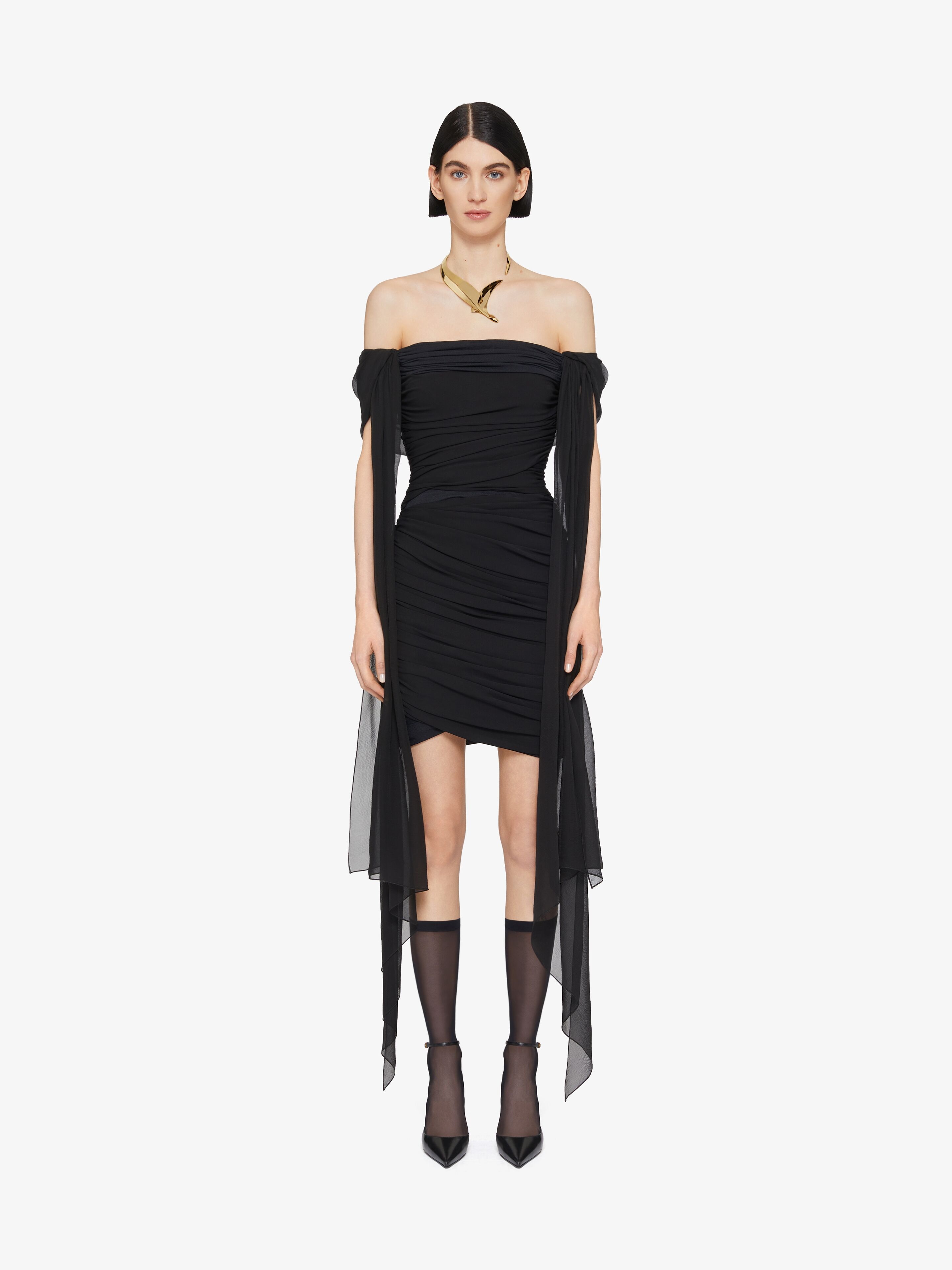 DRAPED DRESS IN JERSEY - 2
