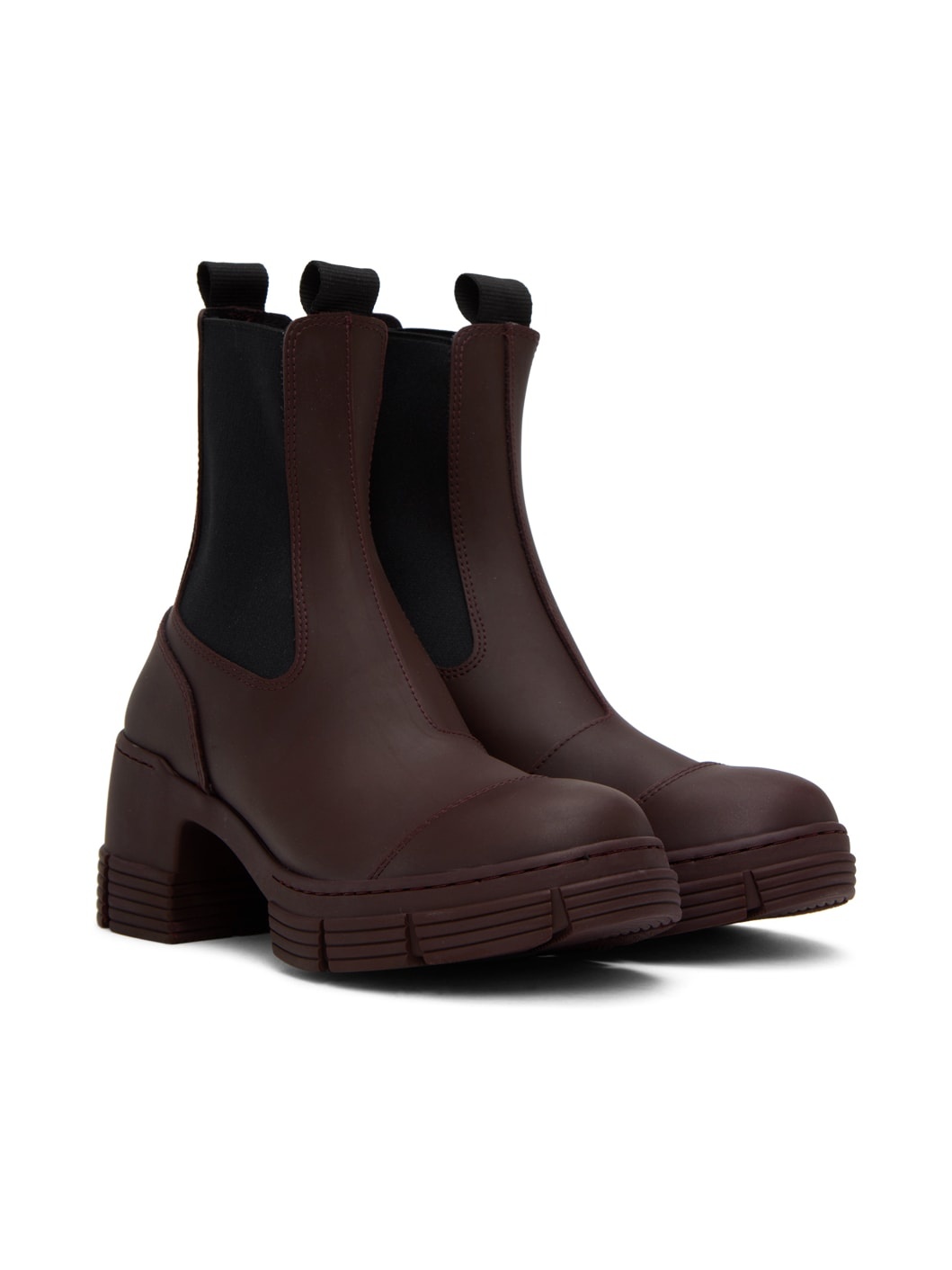 Burgundy City Boots - 4