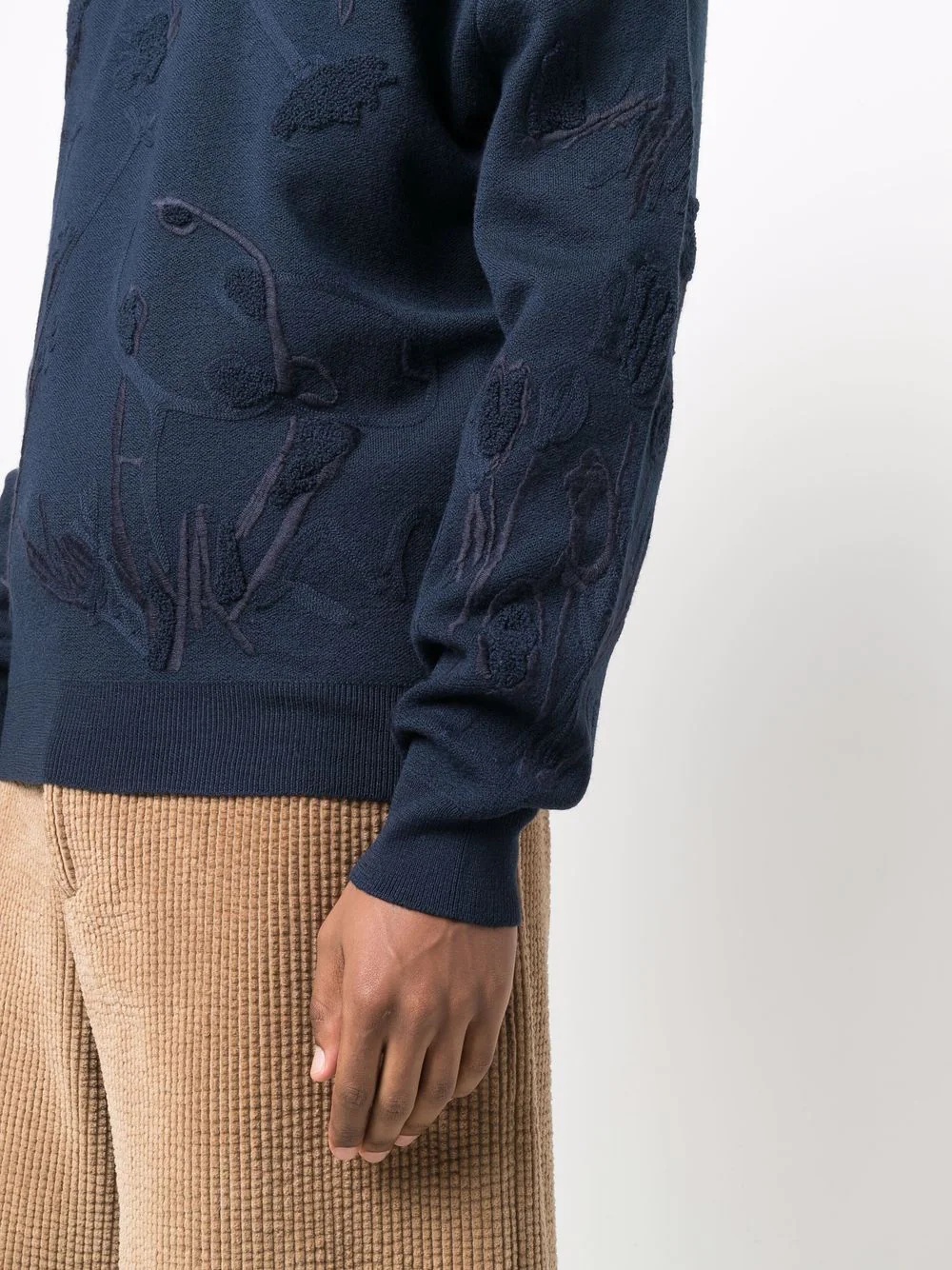 embroidered wool jumper - 5