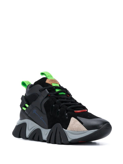 VERSACE chunky lace-up sneakers outlook