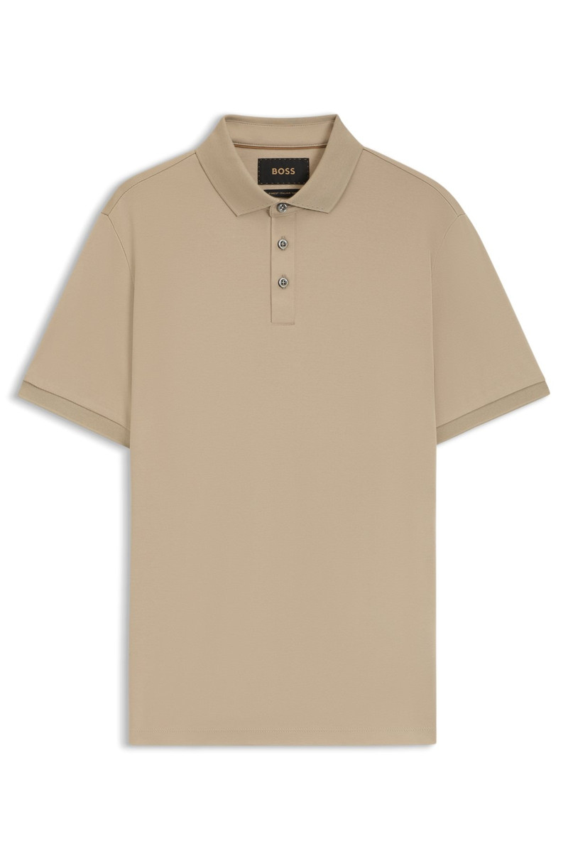 REGULAR-FIT POLO SHIRT IN MERCERIZED COTTON - 1