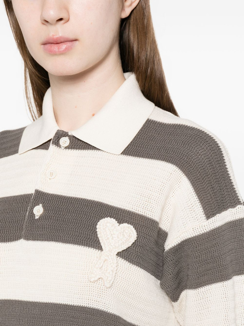striped heart appliqué dress 5