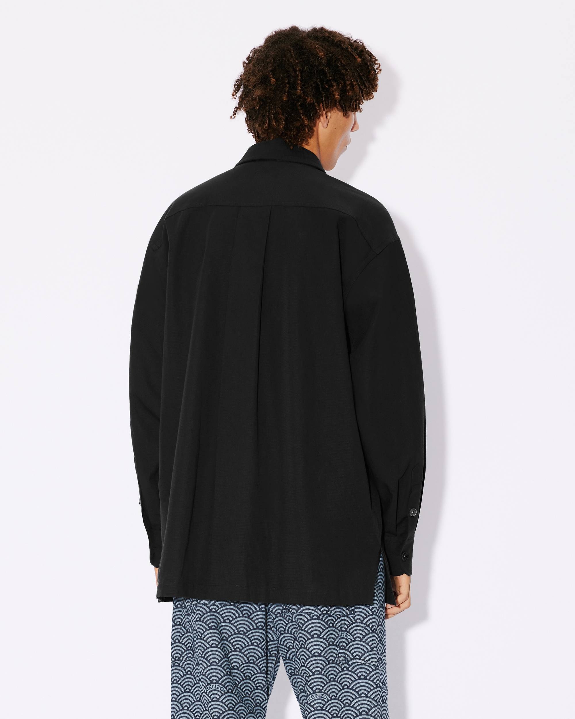 'BOKE FLOWER' Crest oversized shirt. - 4