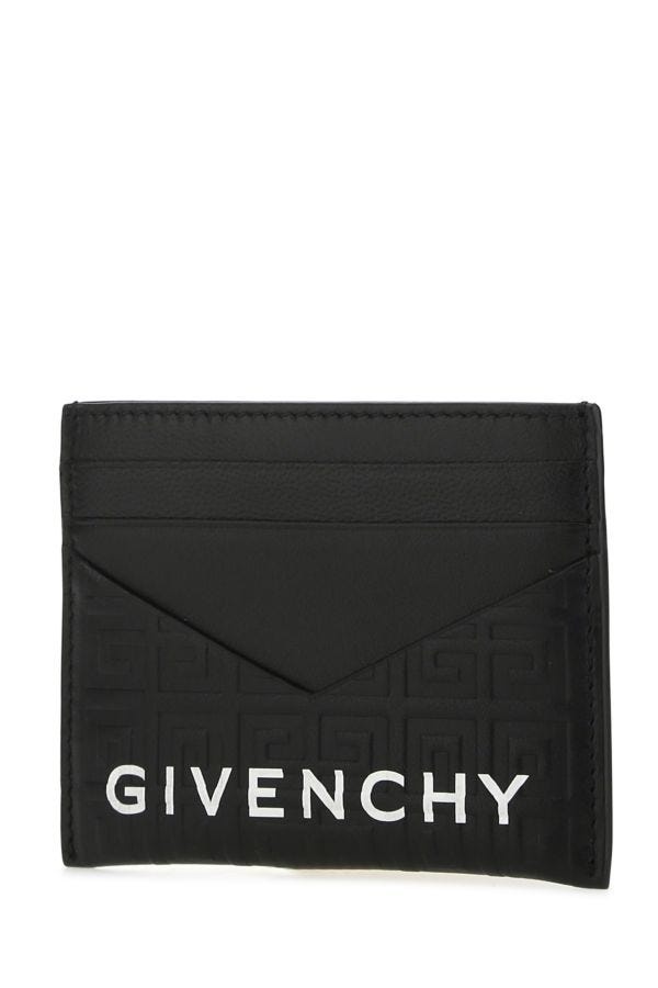 GIVENCHY Black Leather Card Holder - 2