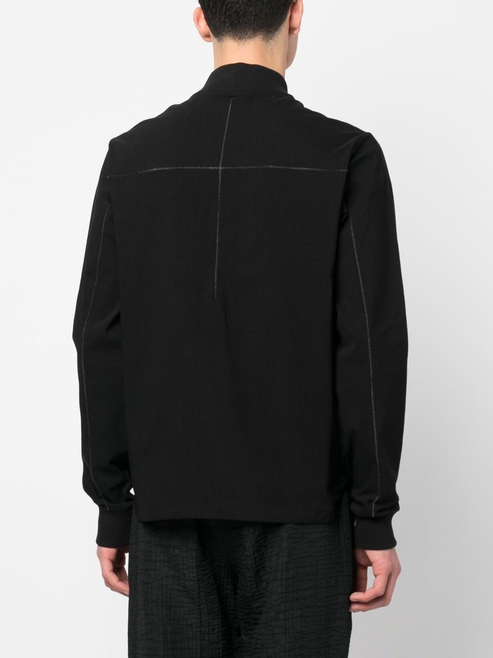 band collar shirt jacket - 4