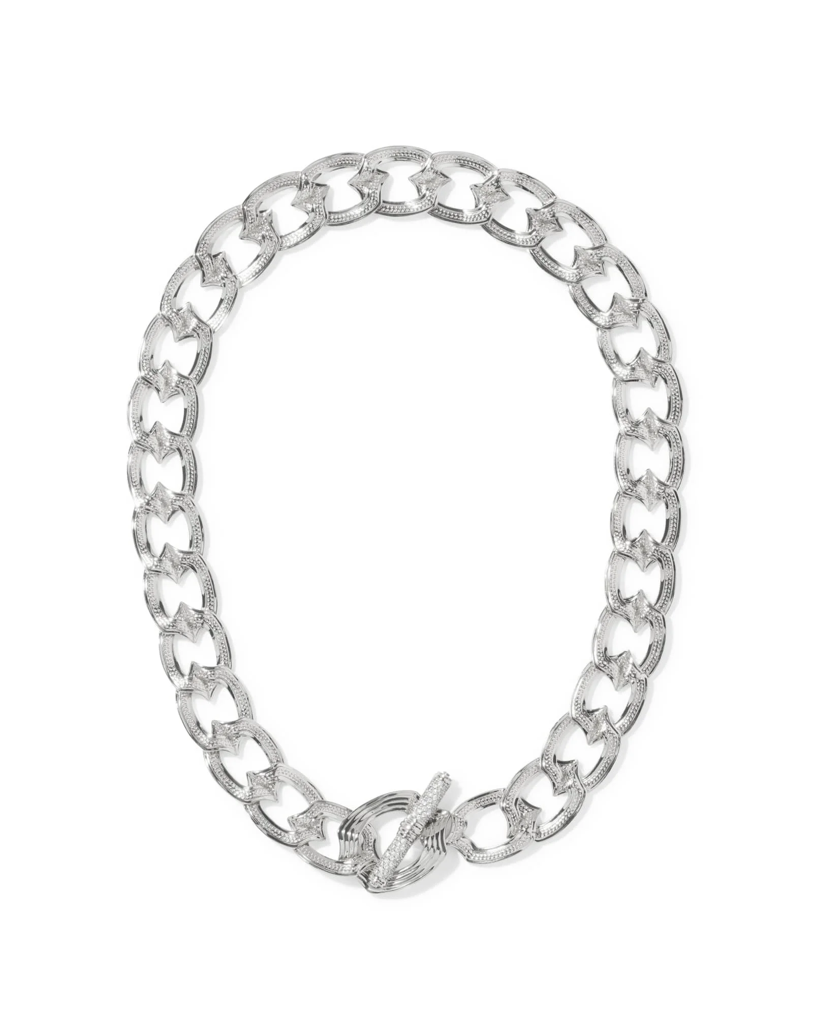 Nova Silver Link and Chain Necklace - 1