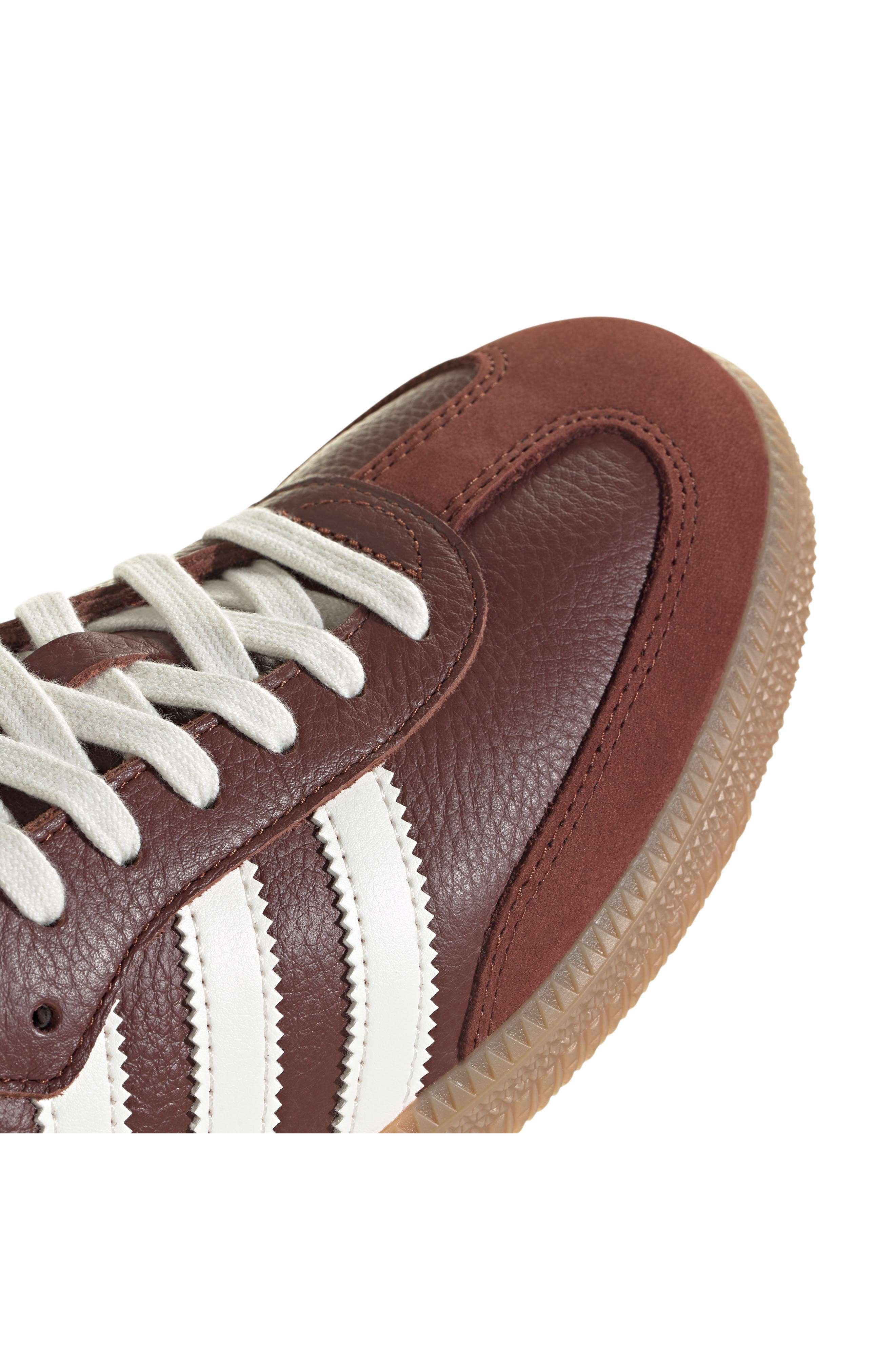adidas Samba OG Sneaker in Fox Brown/Off White/Gum at Nordstrom - 8