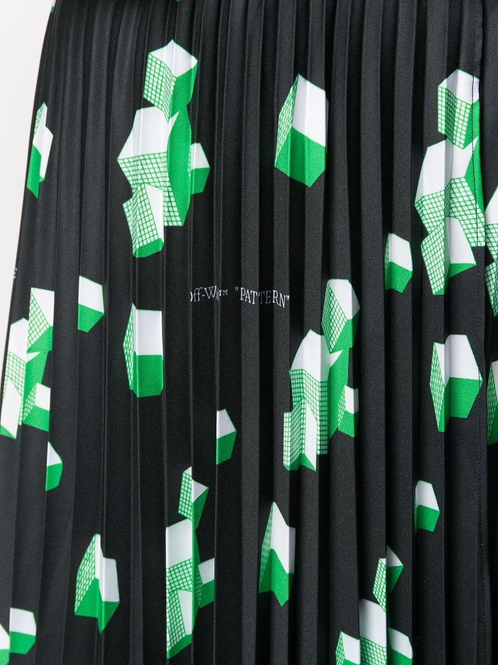 geometric-print pleated skirt - 5