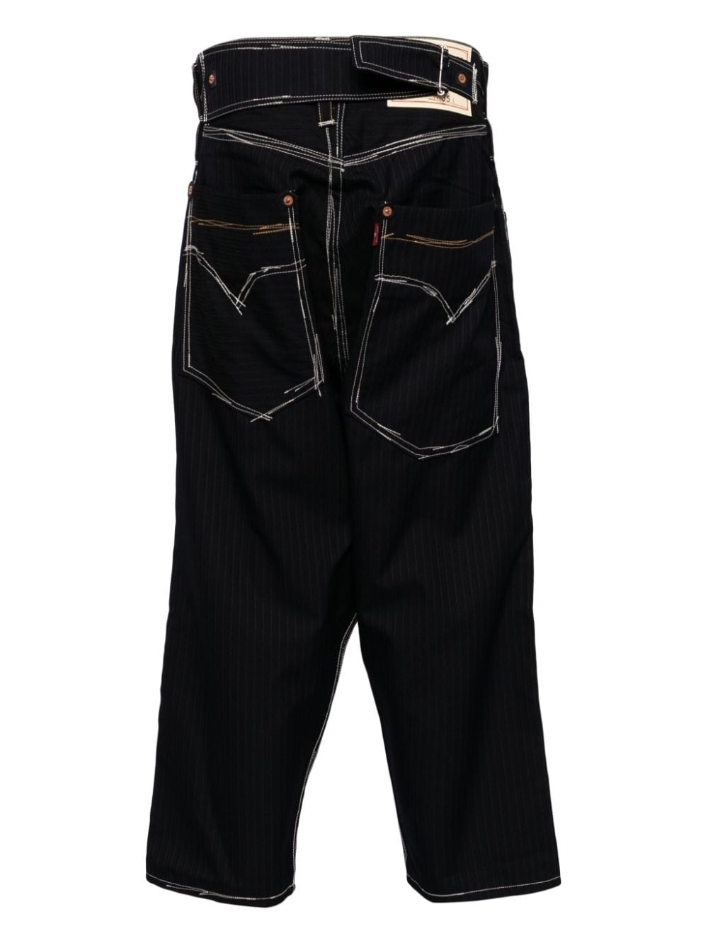 pinstripe wool trousers - 2