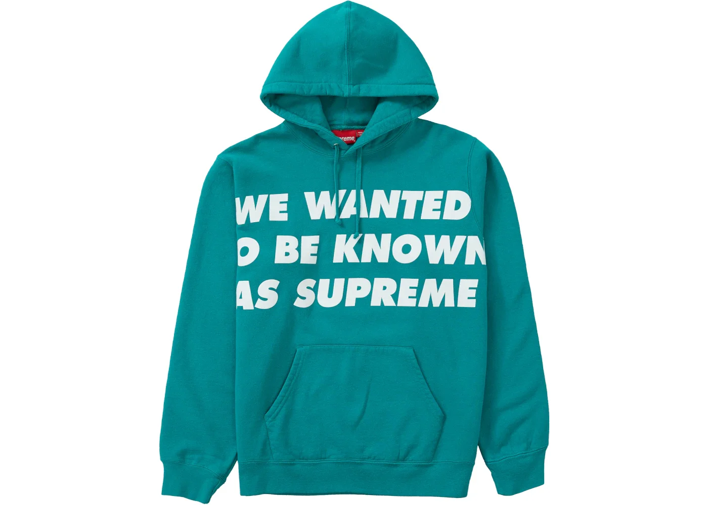 Supreme Known As Hooded Sweatshirt Dark Aqua - 1