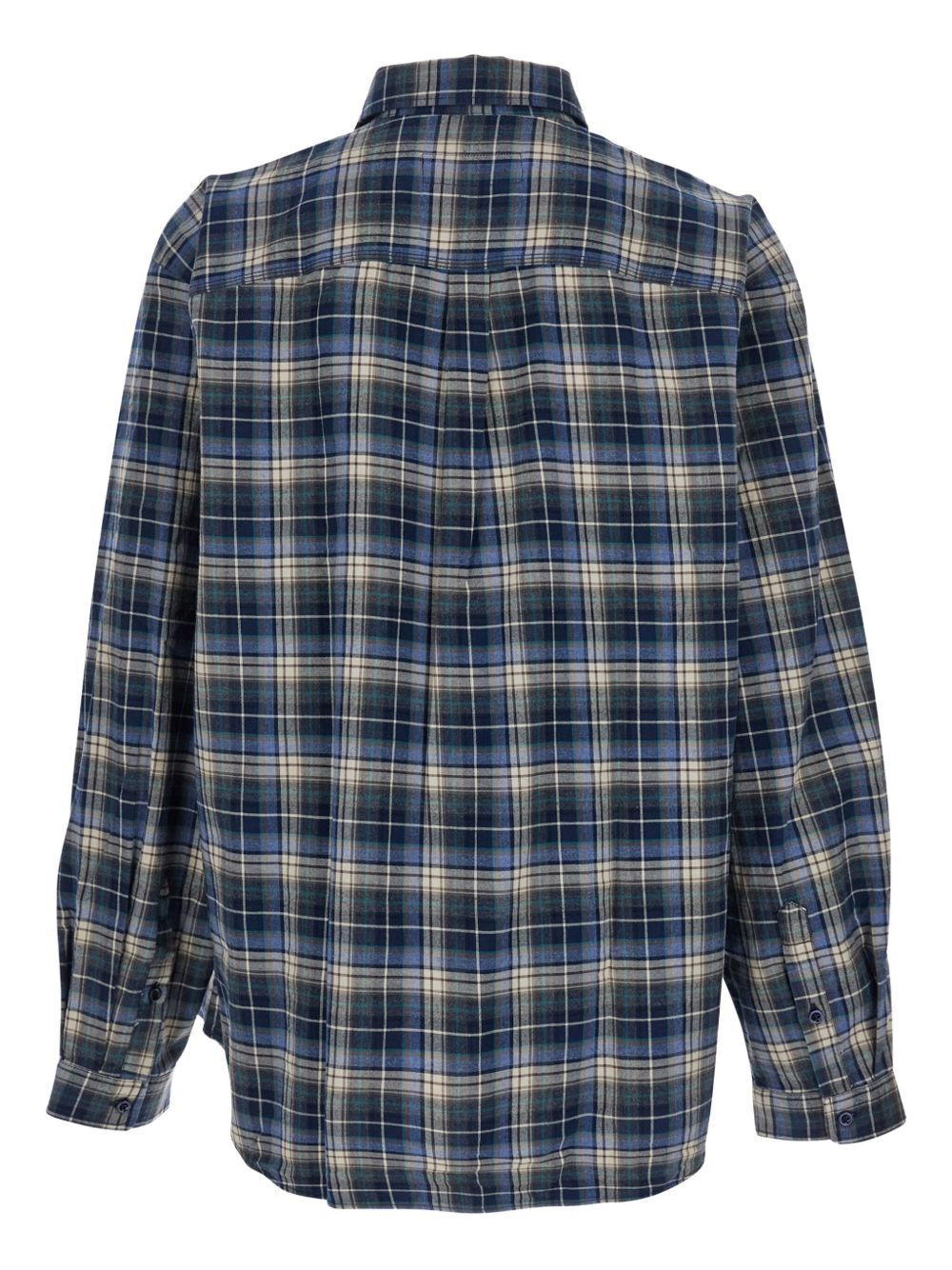 check-pattern shirt - 3