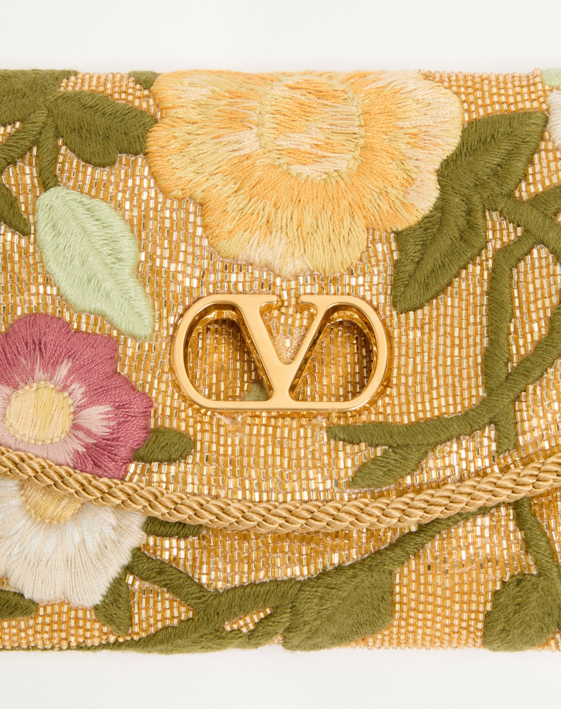 VALENTINO GARAVANI DEVAIN SMALL EMBROIDERED SHOULDER BAG 8