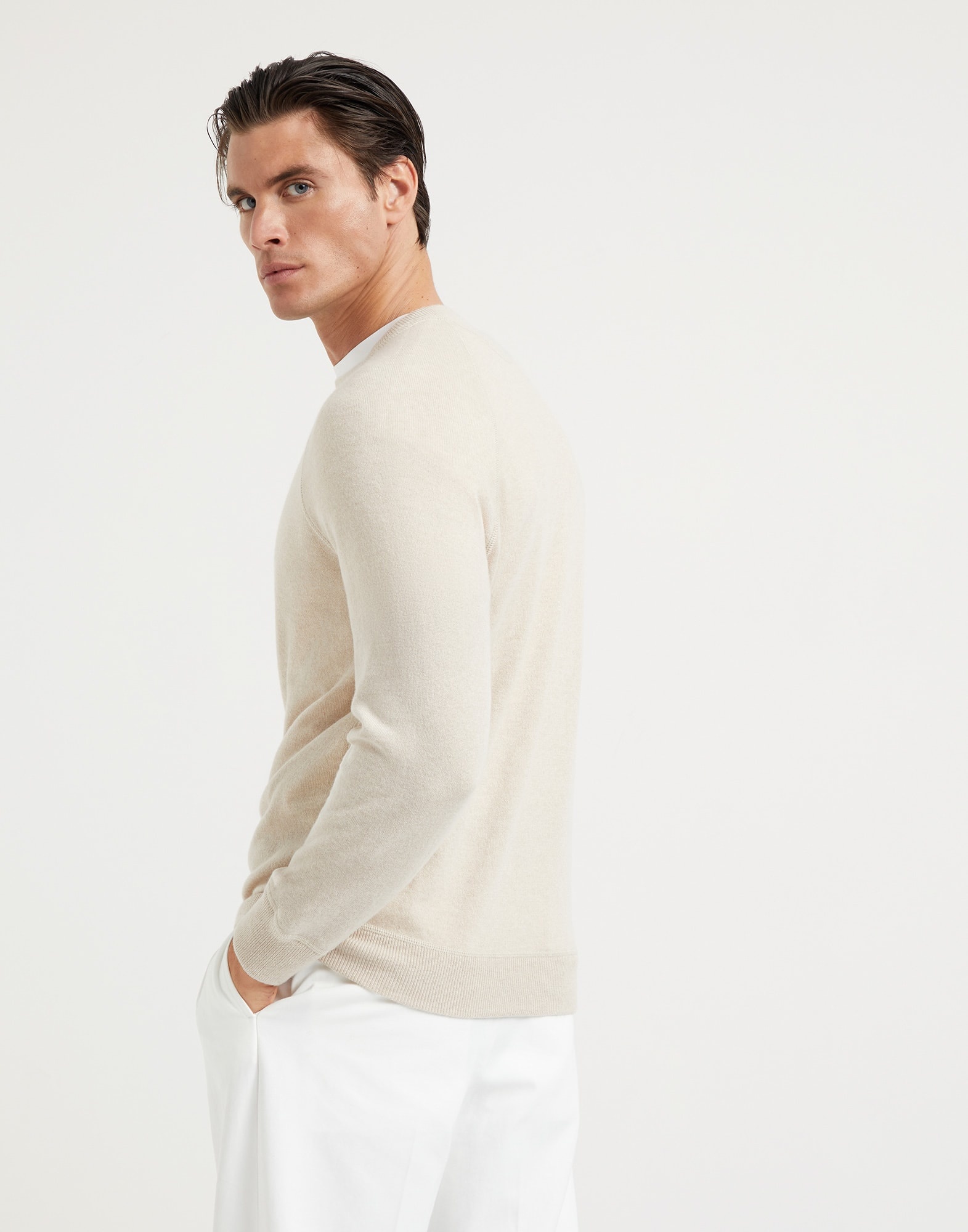 Cashmere sweatshirt-style sweater - 2