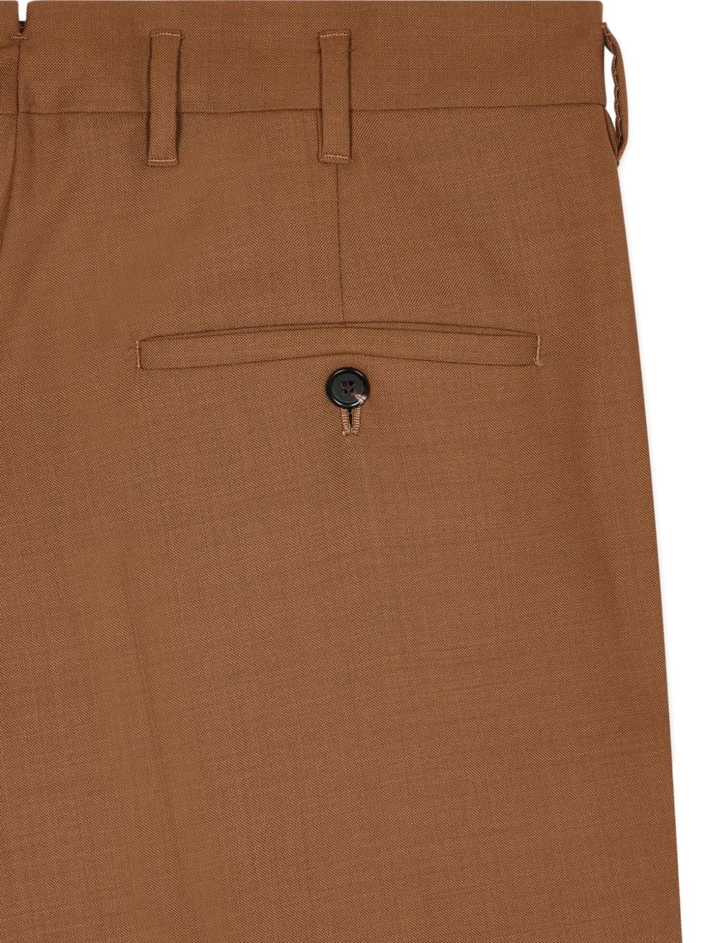 wool straight trousers - 2