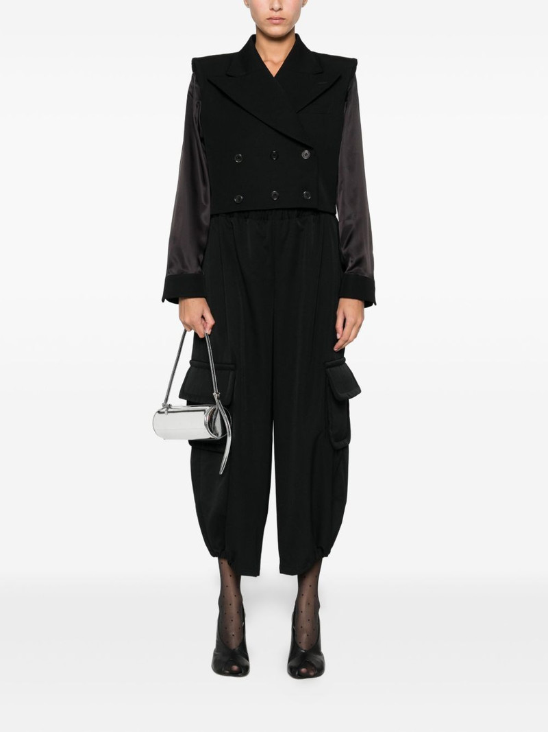 Comme Des Garçons elasticated-waist cargo trousers outlook