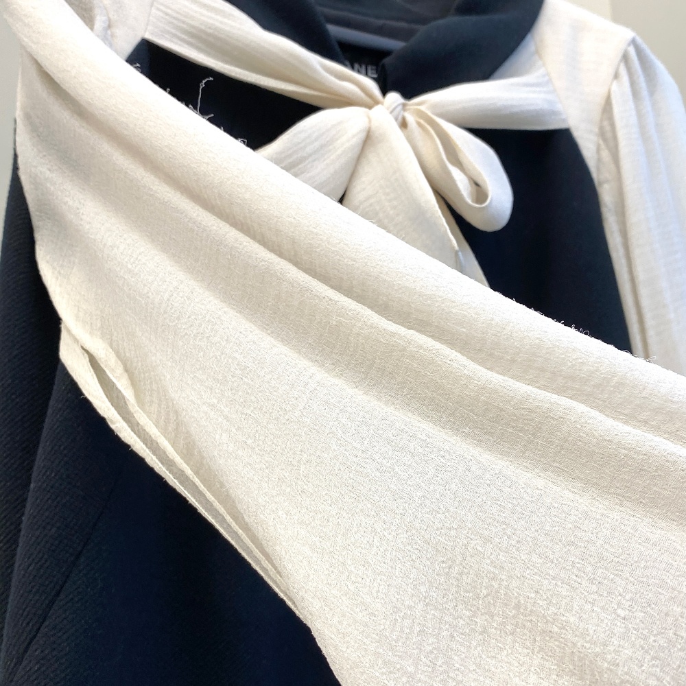 Chanel Ribbon Blouse One Piece P35428W04291 38 - 5