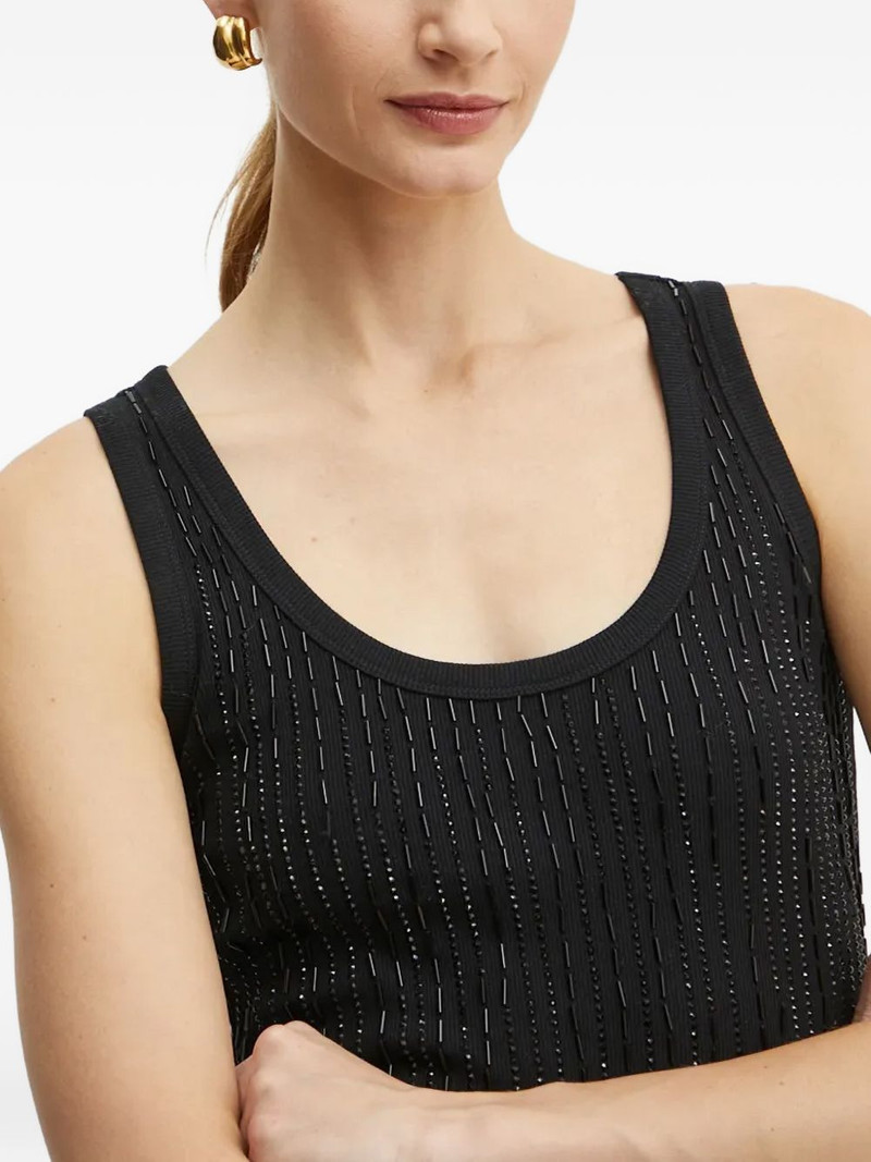 sleeveless scoop-neck tank top 4