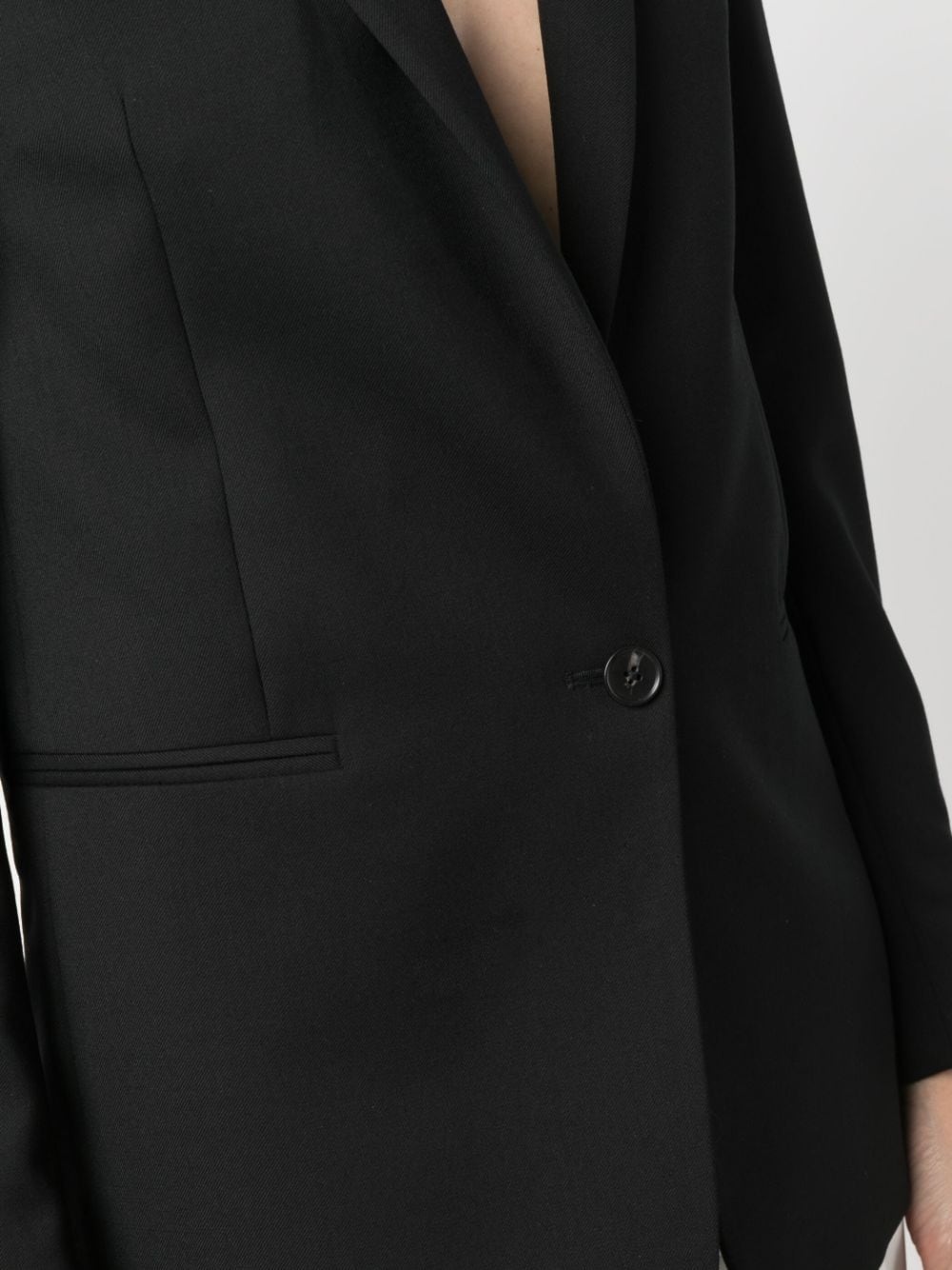 single-breasted wool blazer - 5