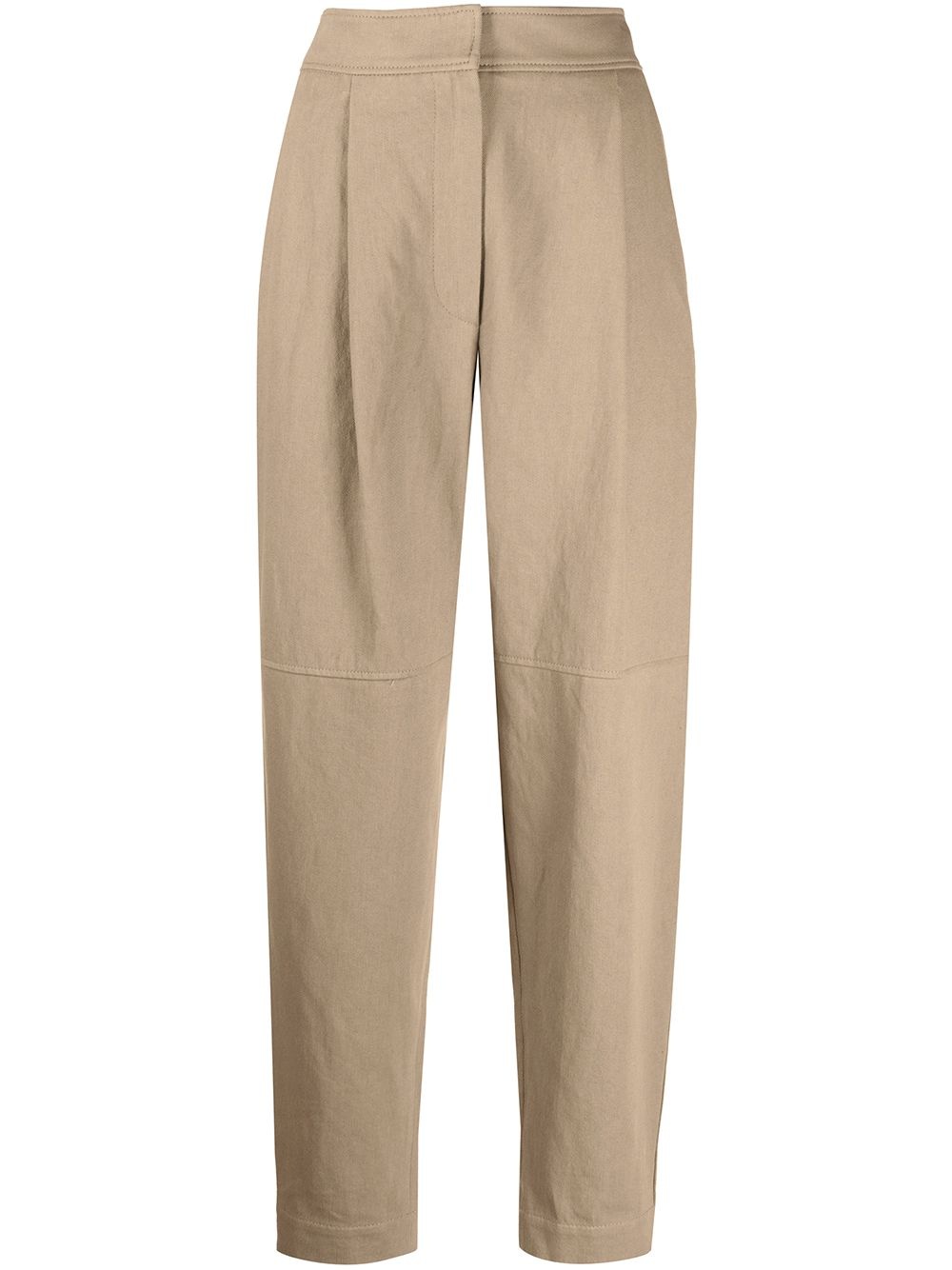 panelled tapered-leg trousers - 1