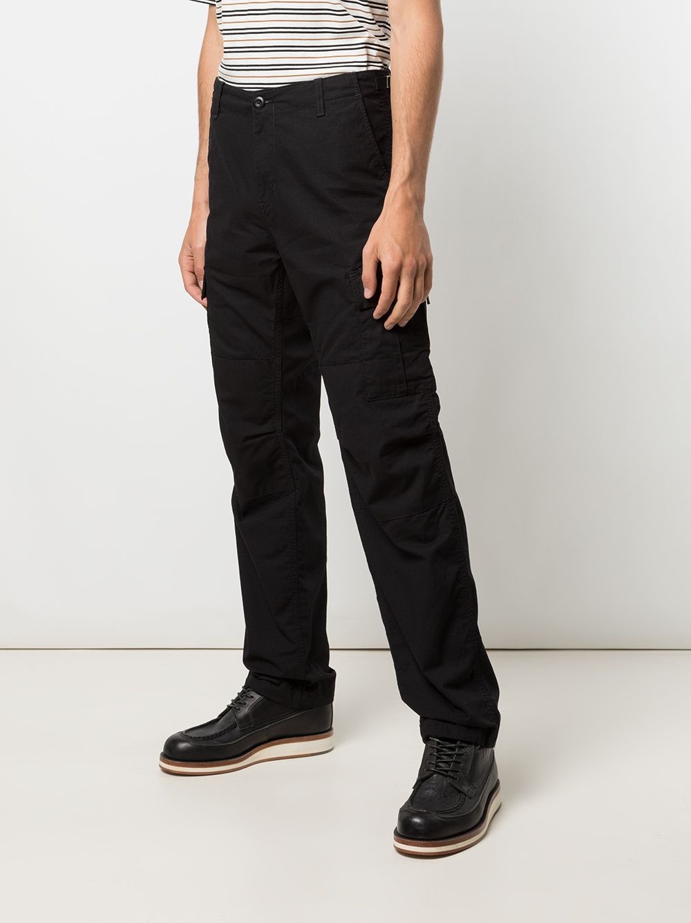 mid-rise straight-leg trousers - 3