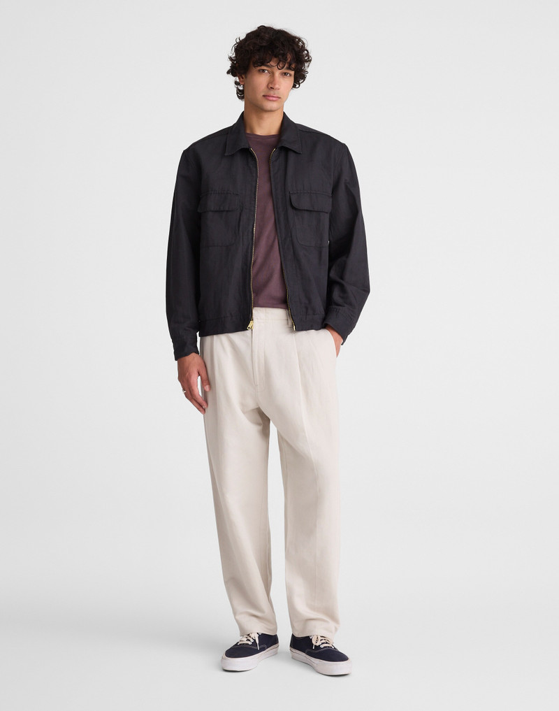 Double-Pleated Trousers in Meridian Linen Blend 2