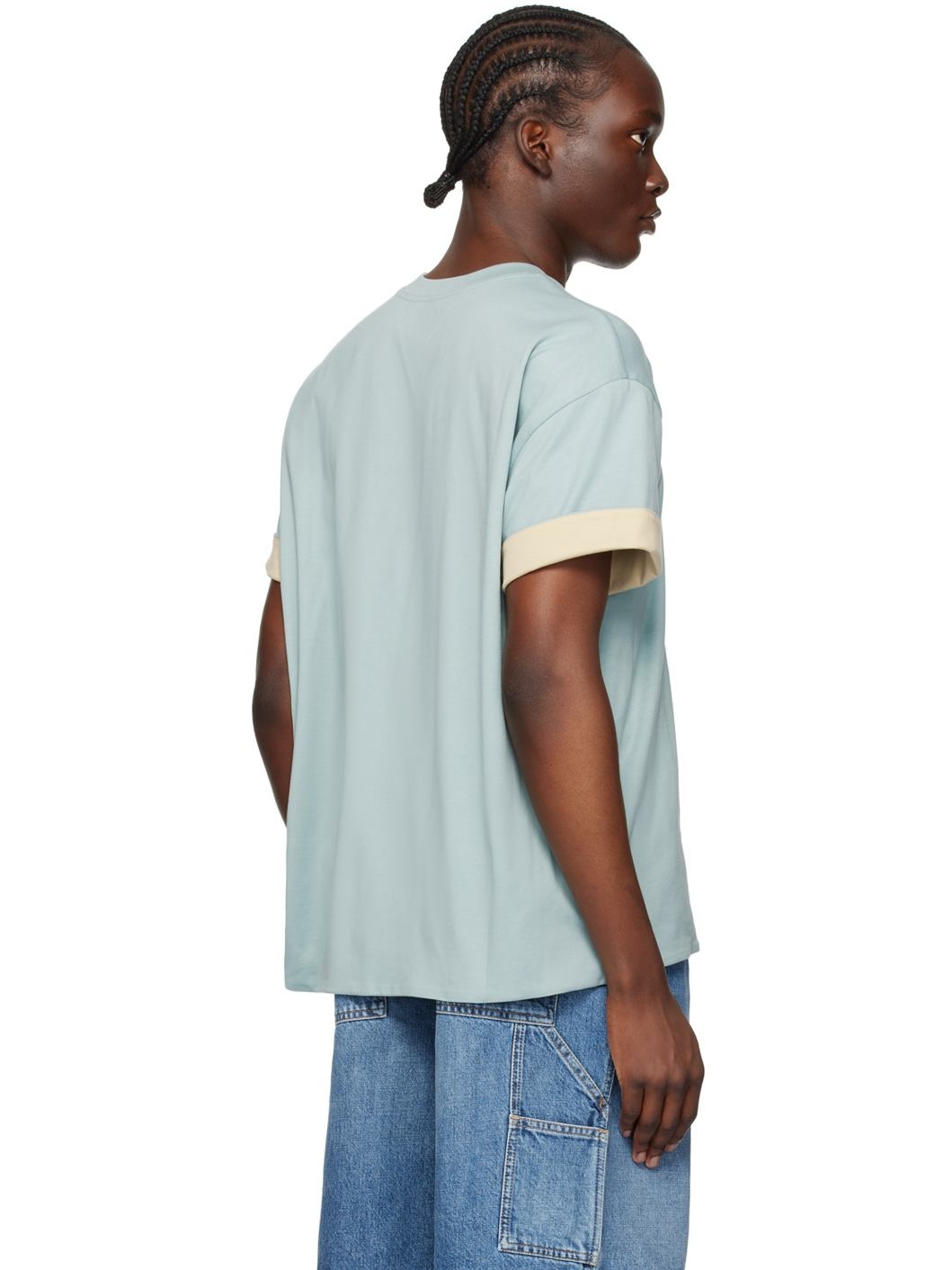 Blue Double Layer T-Shirt - 3
