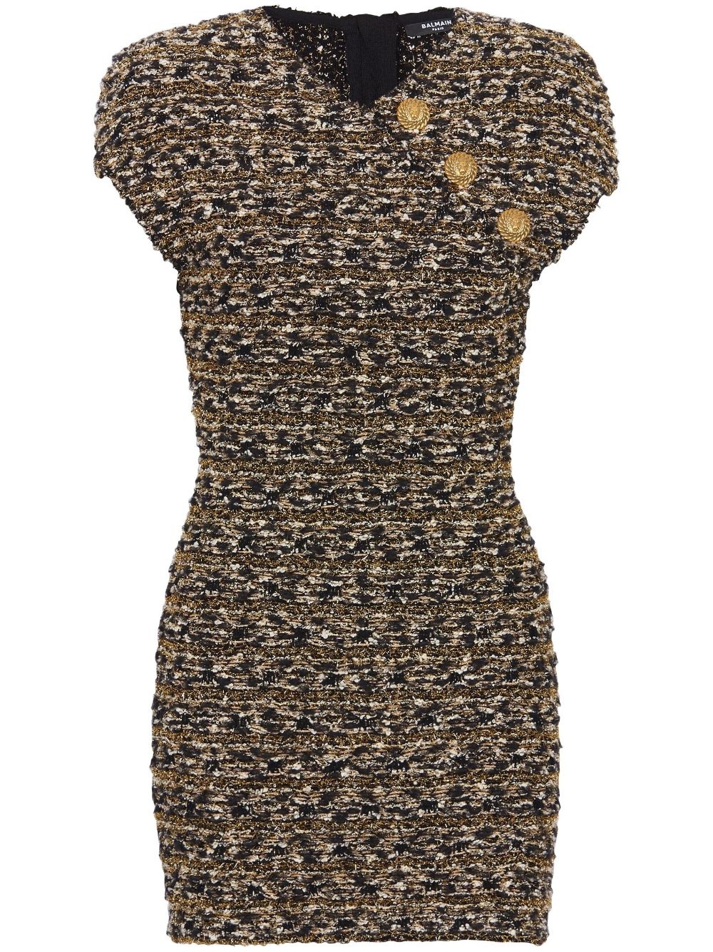 lurex tweed minidress - 1