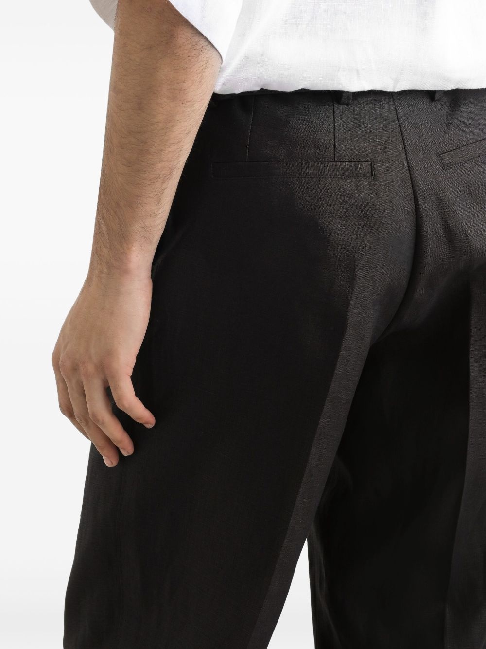 folded-edge trousers - 5